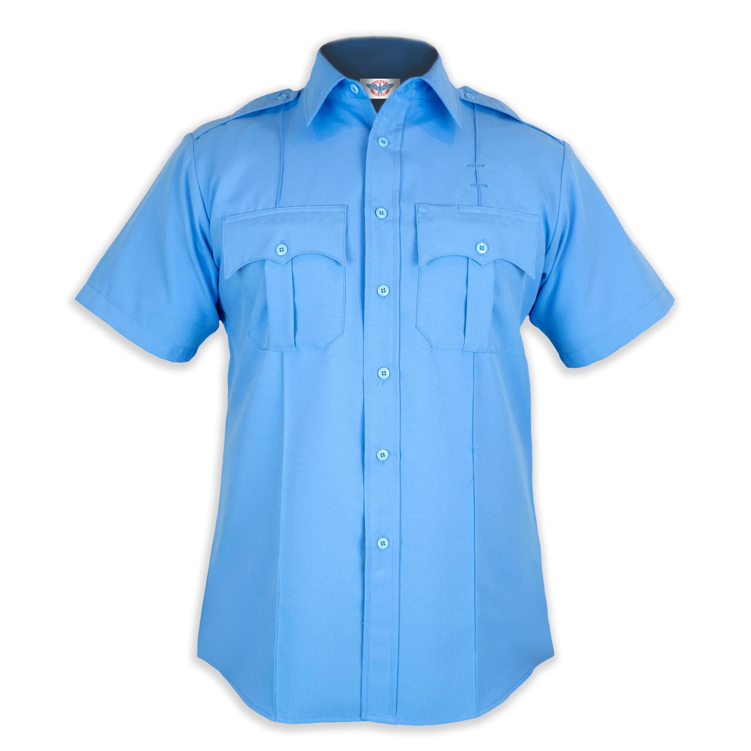 First Class mens Polyester Uniform Shirt Button Down Shirt