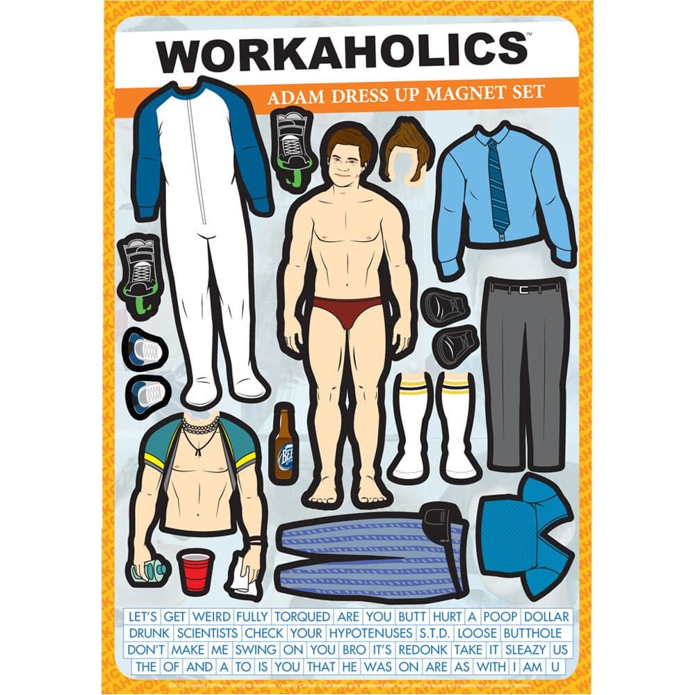 Workaholics: Adam Dress Up Magnet Set