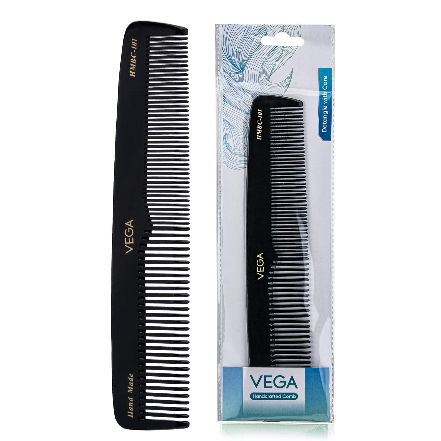 Graduated Dressing Comb, 9-inch, Black