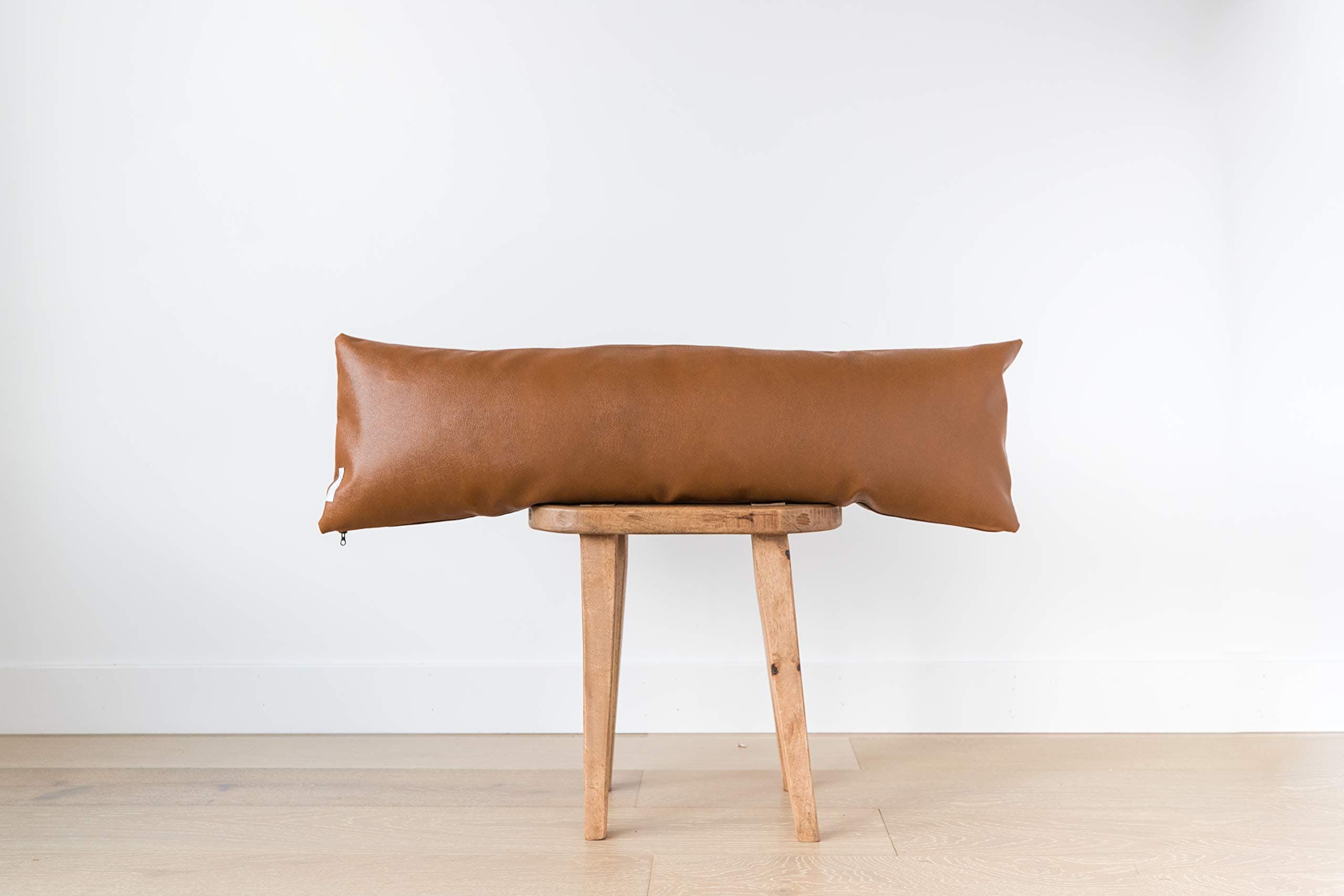 Woven Nook - Modern & Luxurious 12" x 40" Decorative Lumbar Throw Pillow Cover - Durable Quality & Machine Washable - Milo Design - Brown - 1 Pack