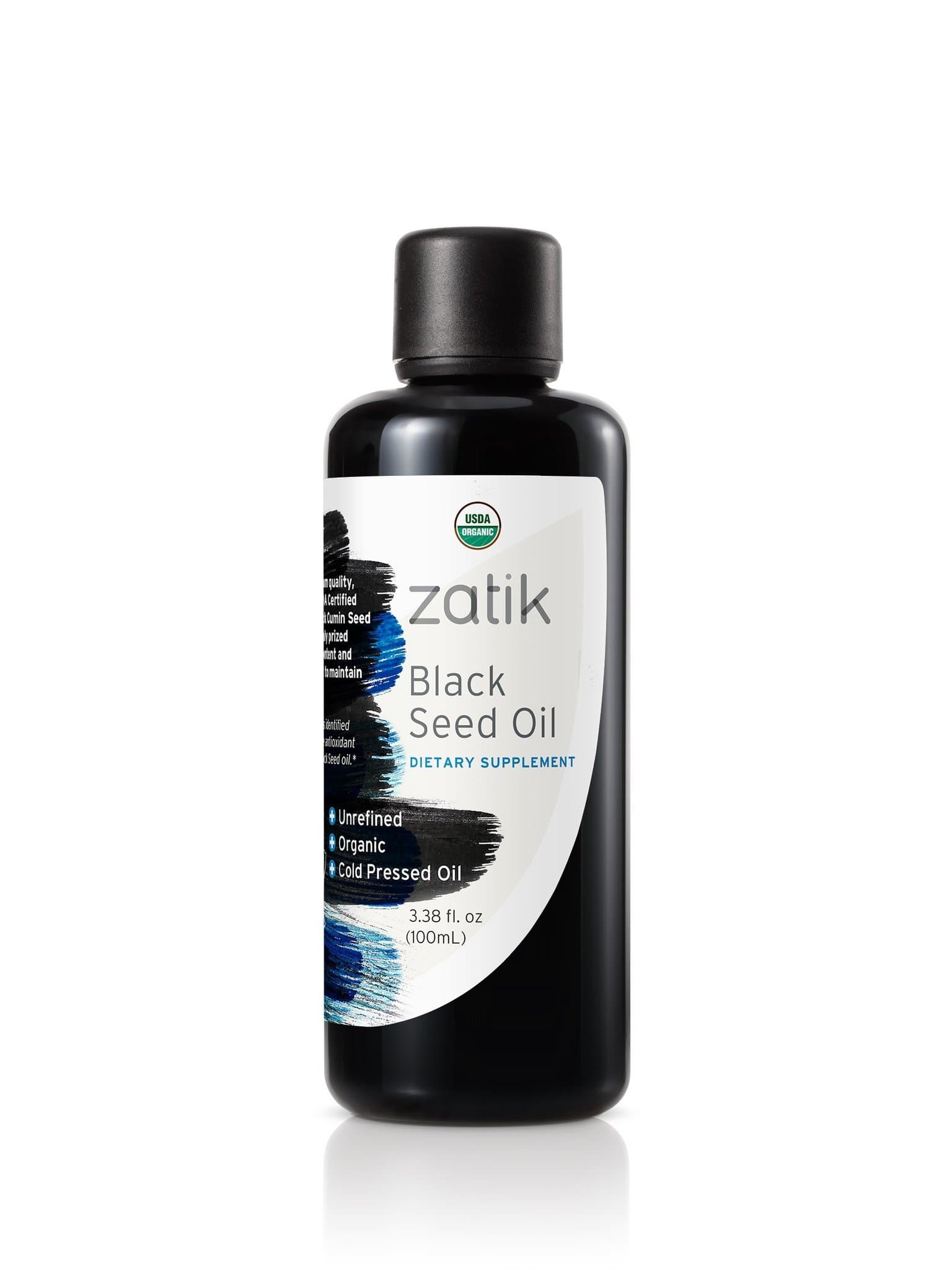 Zatik Naturals - Black Seed Oil, Unrefined Organic Cold Pressed Oil, Higher EFAs, Serving Natural Immune Booster and All-Natural Defense Mechanism. 3.38 fl oz