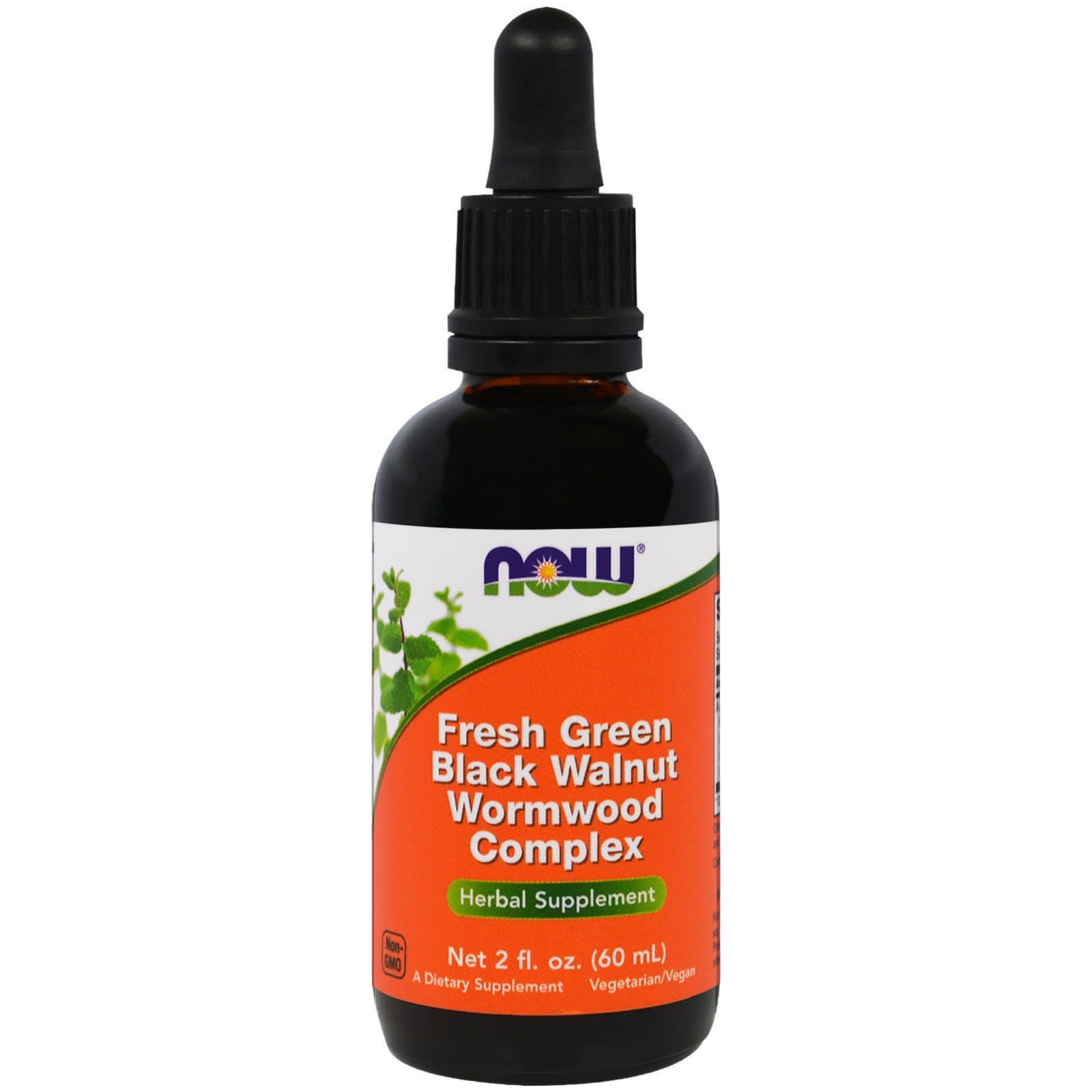 Now Foods Fresh Green Black Walnut Wormwood Extract 2 oz (Pack of 2) AD