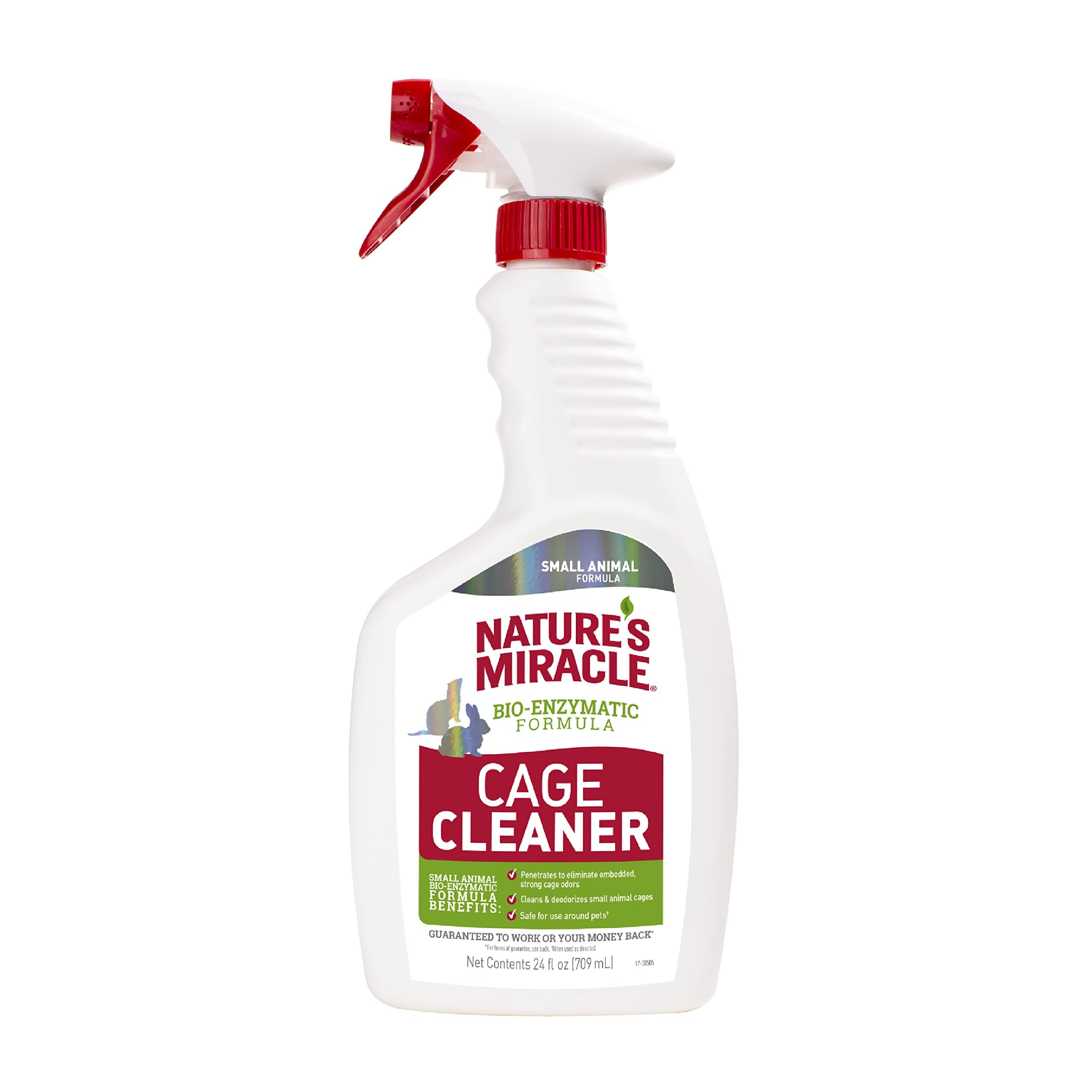 Nature’s Miracle Cage Cleaner 24 fl Oz, Small Animal Formula, Cleans And Deodorizes Small Animal Cages, 2nd Edition