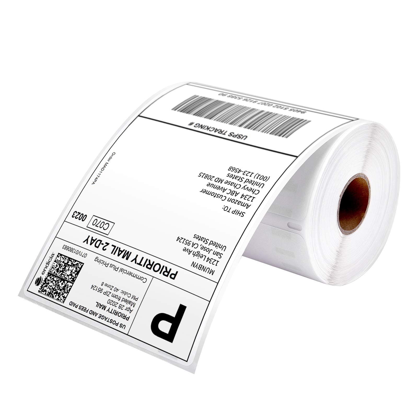 4"x6" Direct Thermal Printer Label, Shipping Labels Compatible with Rollo, Jadens, Nelko, DYMO 4XL 1744907,1755120, 220 Sheets/Roll