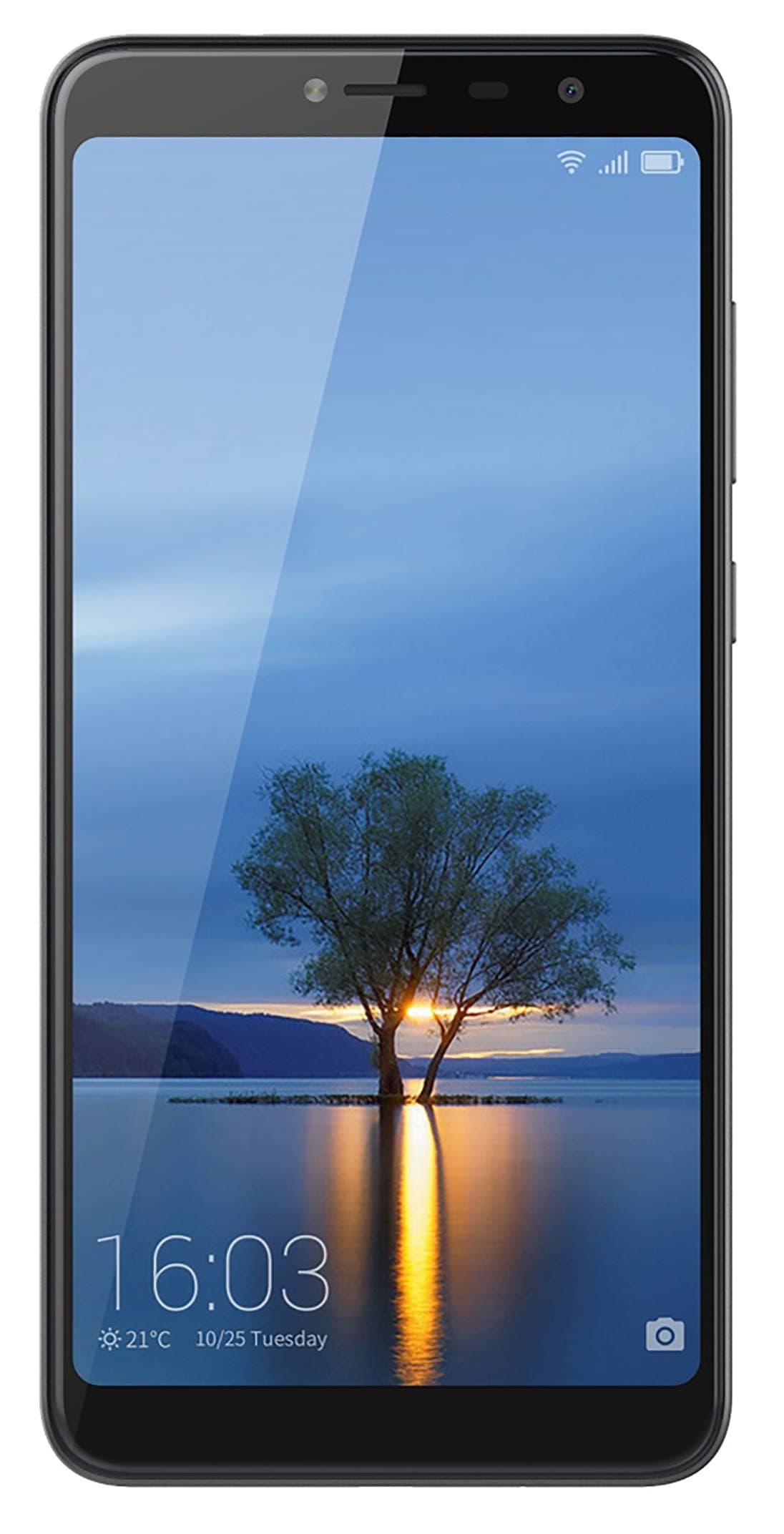 Hisense Infinity F24 16GB GSM Unlocked 6", 2.5D Glass Display 4G LTE Android 7.0 (Nougat) Smartphone w/ 13MP Camera - Black