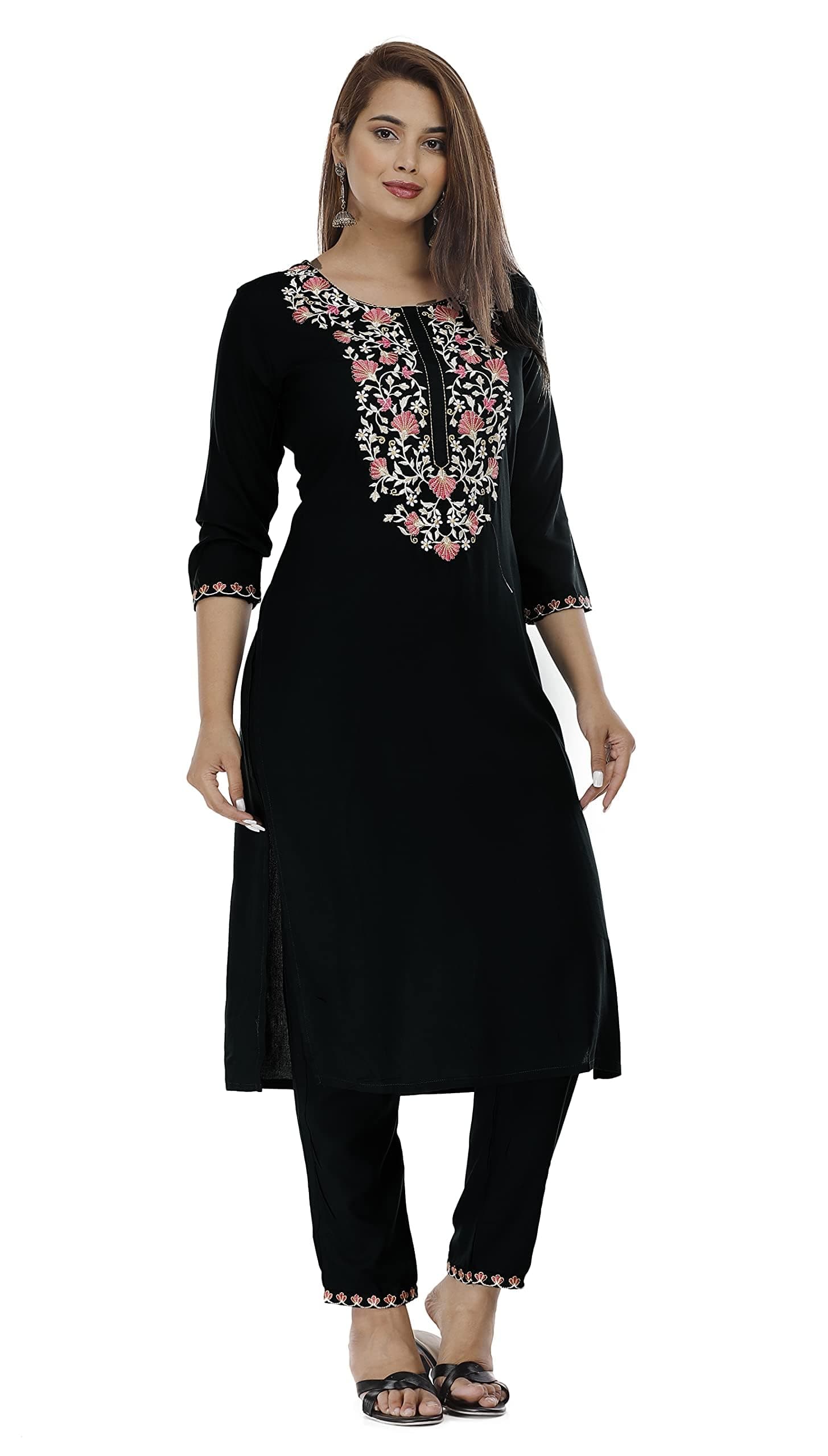 G4Girl Women's Rayon Kurta Pant Set