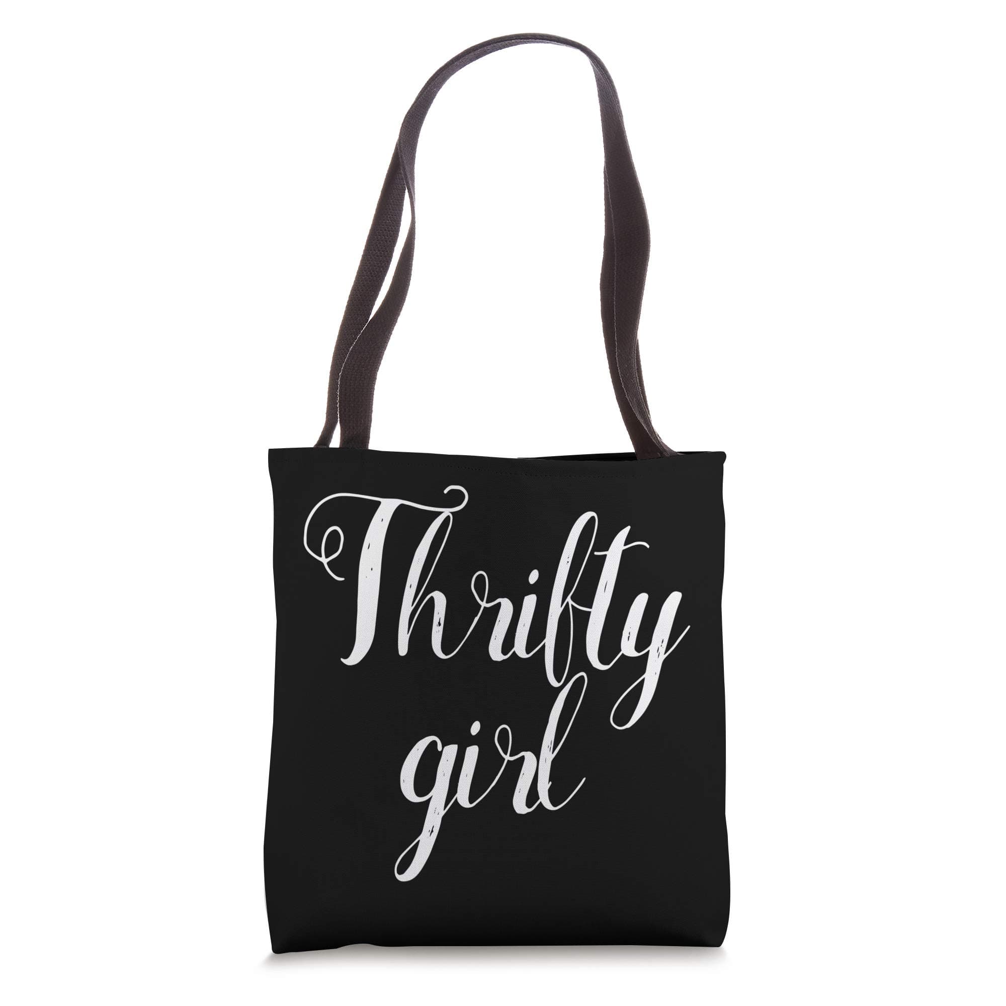 Thrifty Girl Garage Shopper Thrift Store Lover Happy Saver Tote Bag