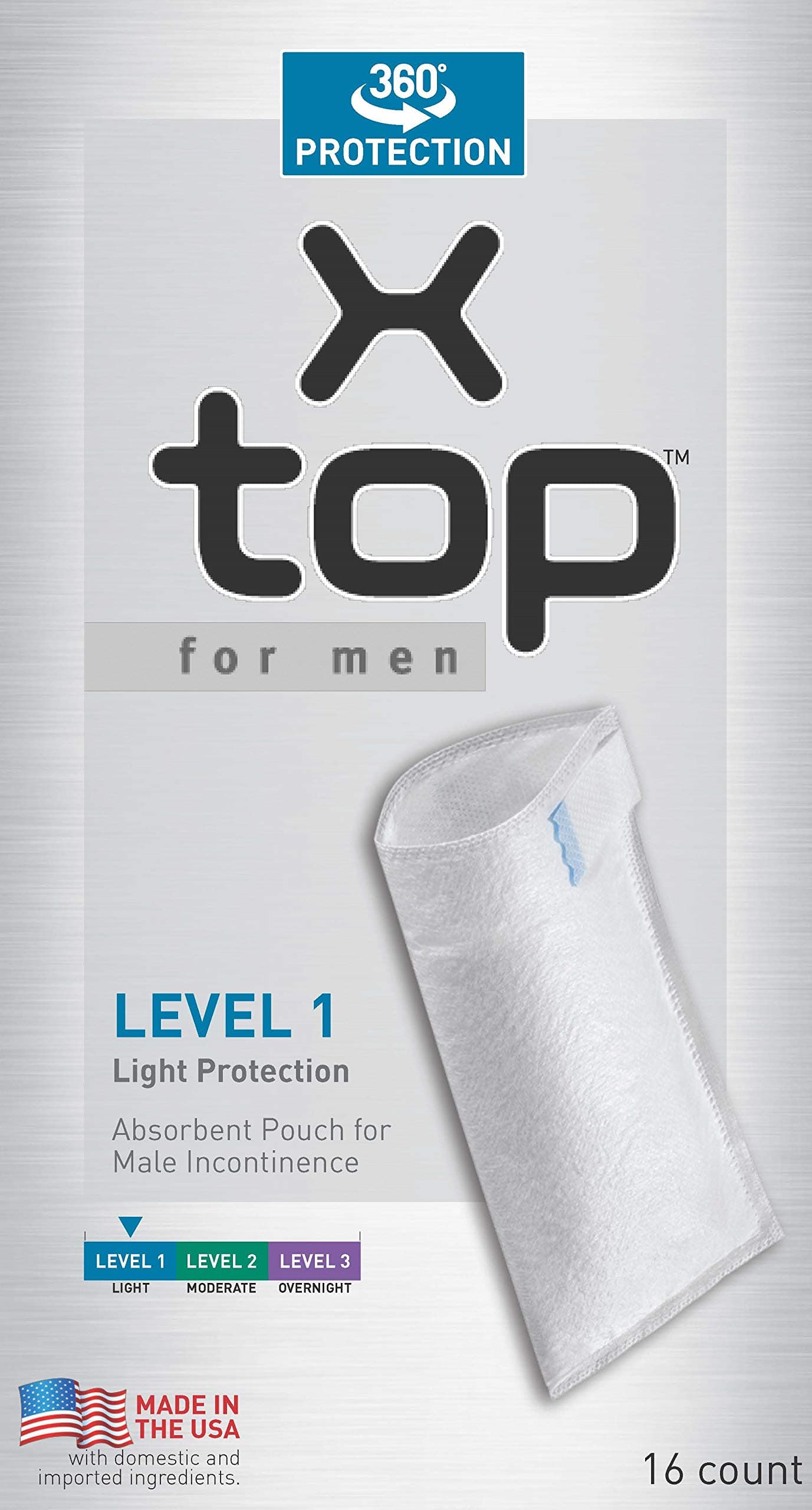 X-top for men Level 1 Light Protection Pouch Male Bladder Leakage