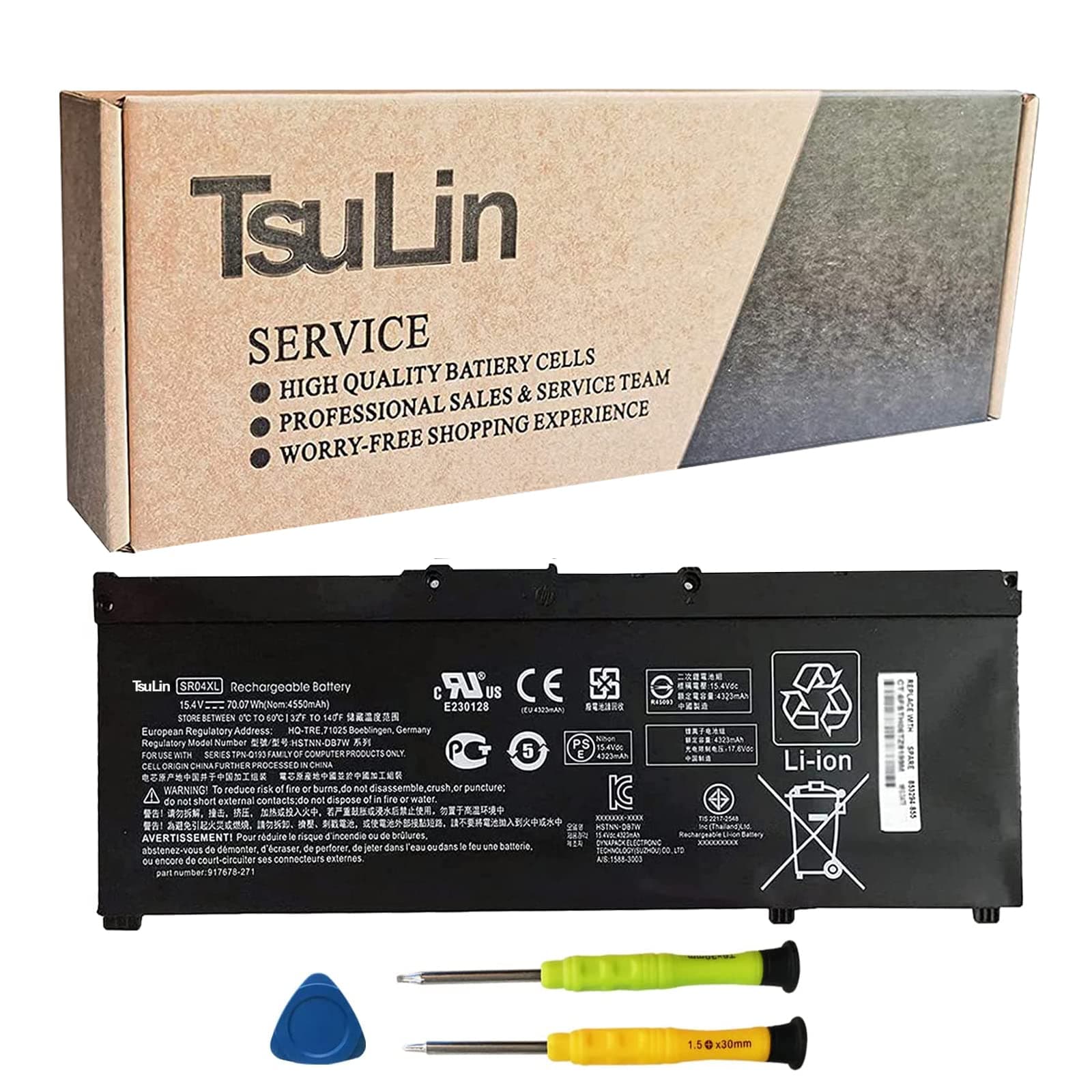 SR04XL Battery SR03XL Laptop Battery for HP Omen 15-CE0XX 15-DC0XX Series 15-CE009LA 15-CE015DX 15-DC0051NR Pavilion 15-CB0XX 15-CX0XX 15-CB041NR 15-CX0056WM 917678-1B1 917724-855 917678-2B1