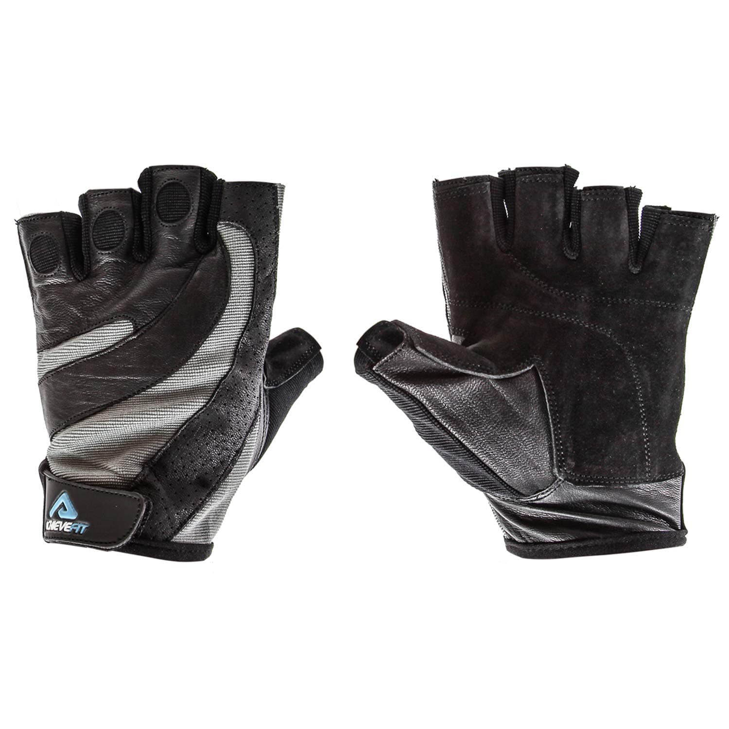 mcyiqihai Achieve FIT Weightlifting Gloves - Leather Palm for Fitness savvy Men & Women, Firm Grip, Control & Comfort for Weight Lifting, Powerlifting, Crossfit Training, Gym Workout (XXL, Standard)