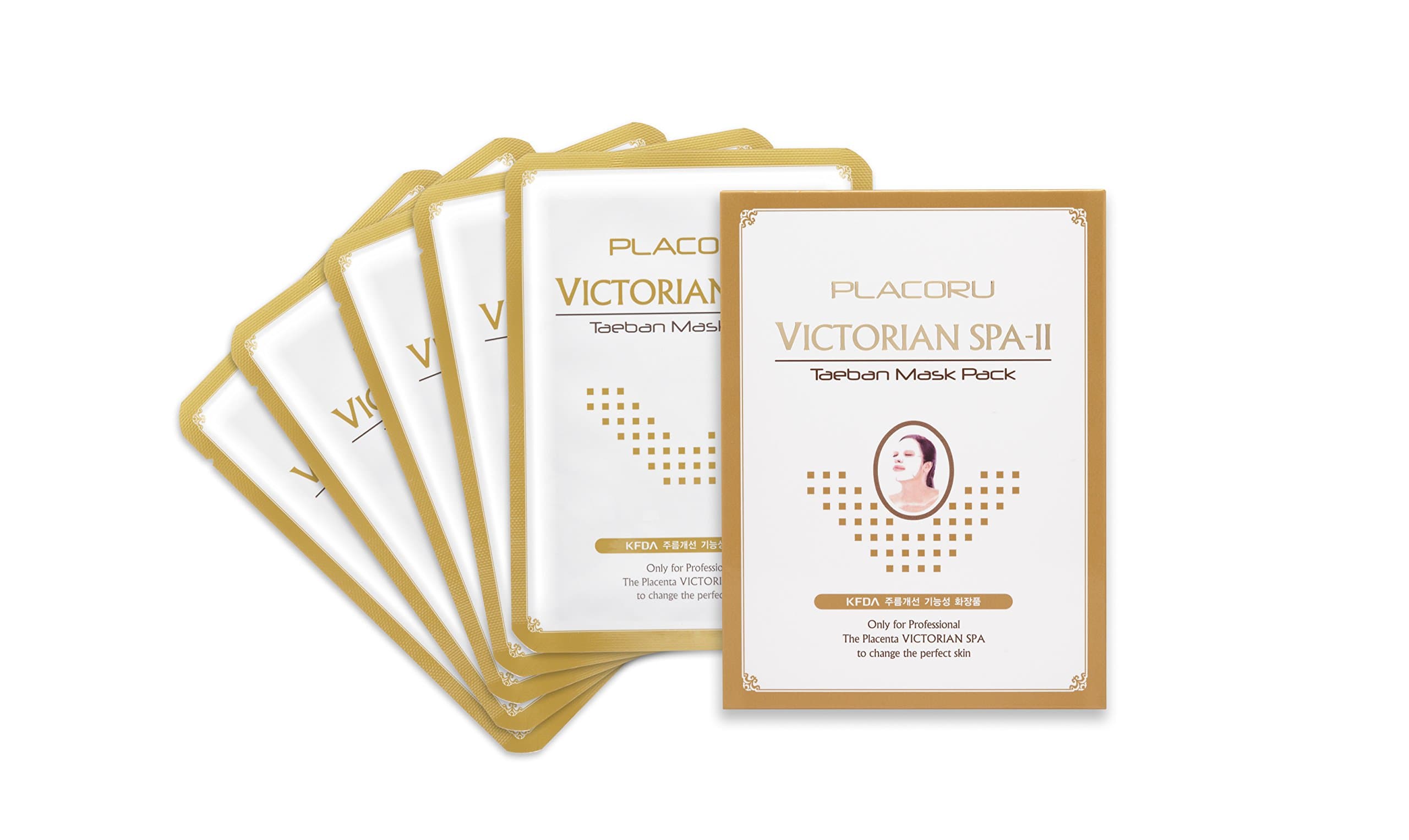 Plac Placenta Collagen Hyaluronic Facial Essence Serum Sheet Mask 32g5patch Korean Cosmetic