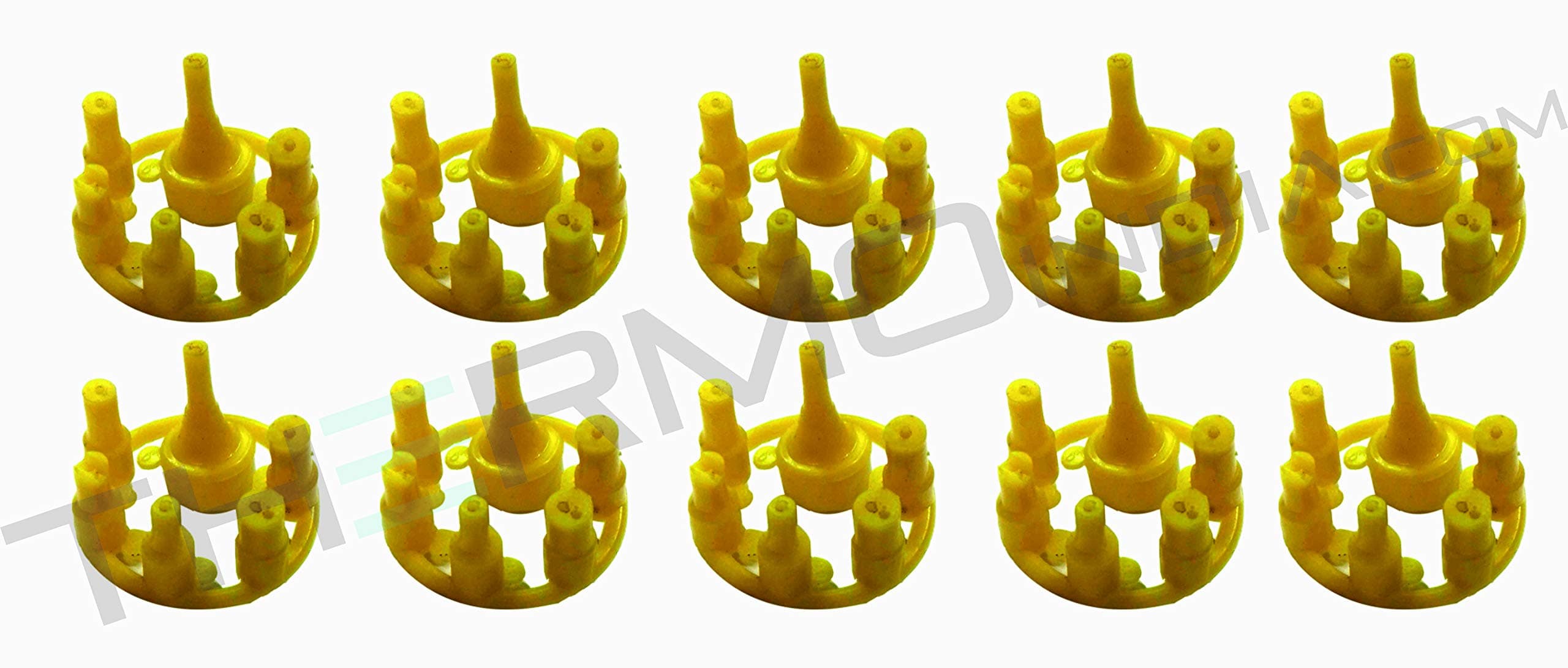 THERMO - Plastic Refill Adapter for Gas Canister (10 Pieces) (Yellow)