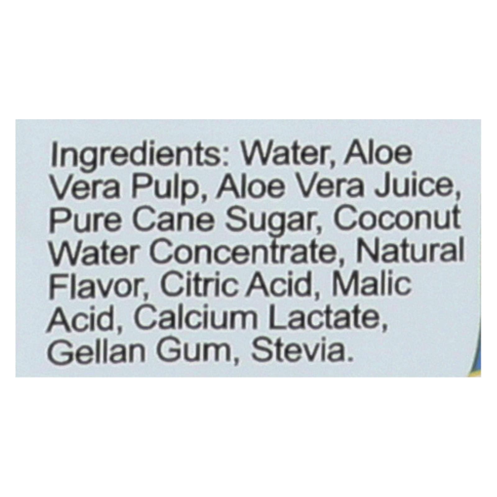 Vivaloe Coconut Aloe Beverage - 16.9 fl oz. All Natural Aloe Vera Juice. (Pack of 12)