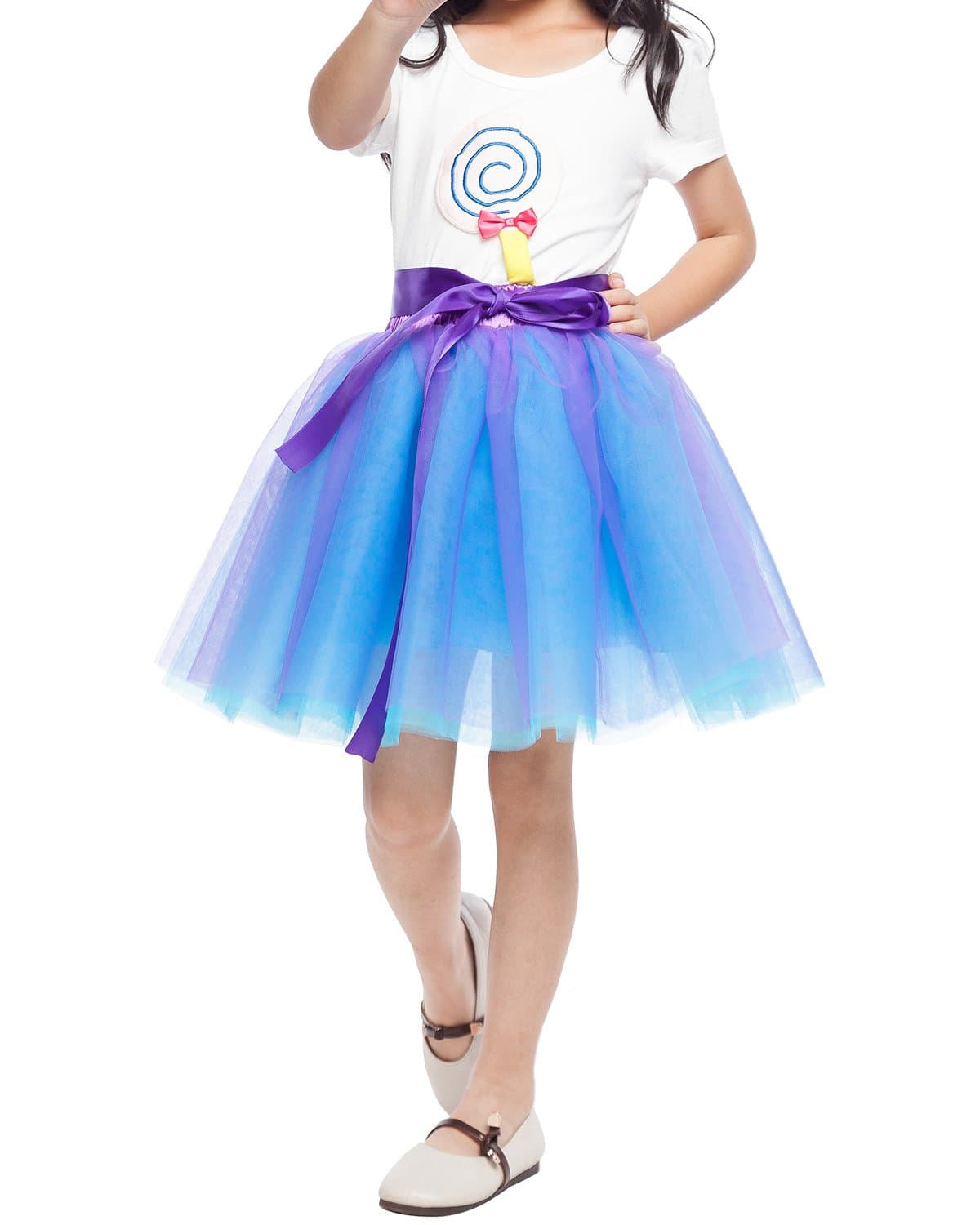 Little Girl Tutu Skirt A Line 7 Layers Tulle Skirt Party Princess Dance Tutus for Girls 4T -6T