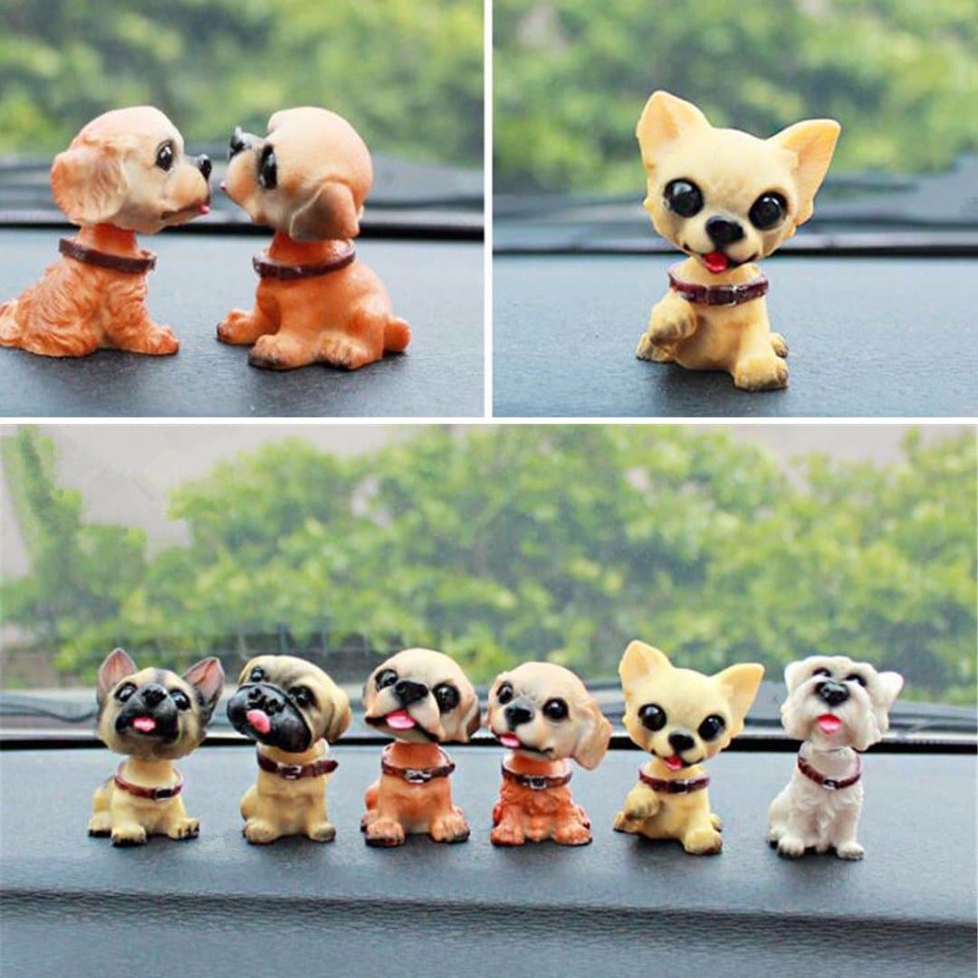 NaroFace 1 pc Shaking Head Nodding Dog Car Decor Gift, Pattern Random