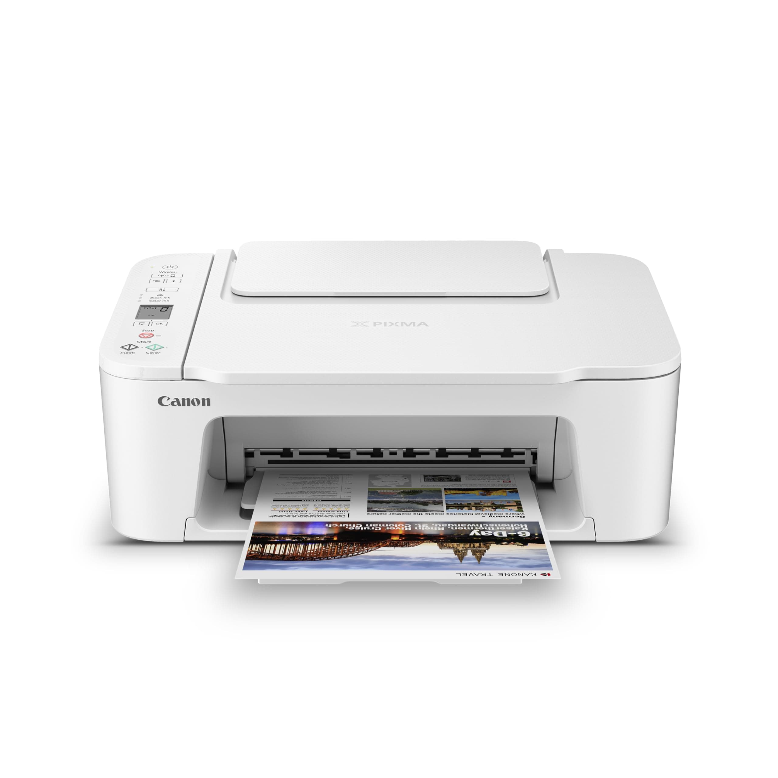 Canon PIXMA TS3720 Wireless All-in-One Printer for Basic Home Printing, White