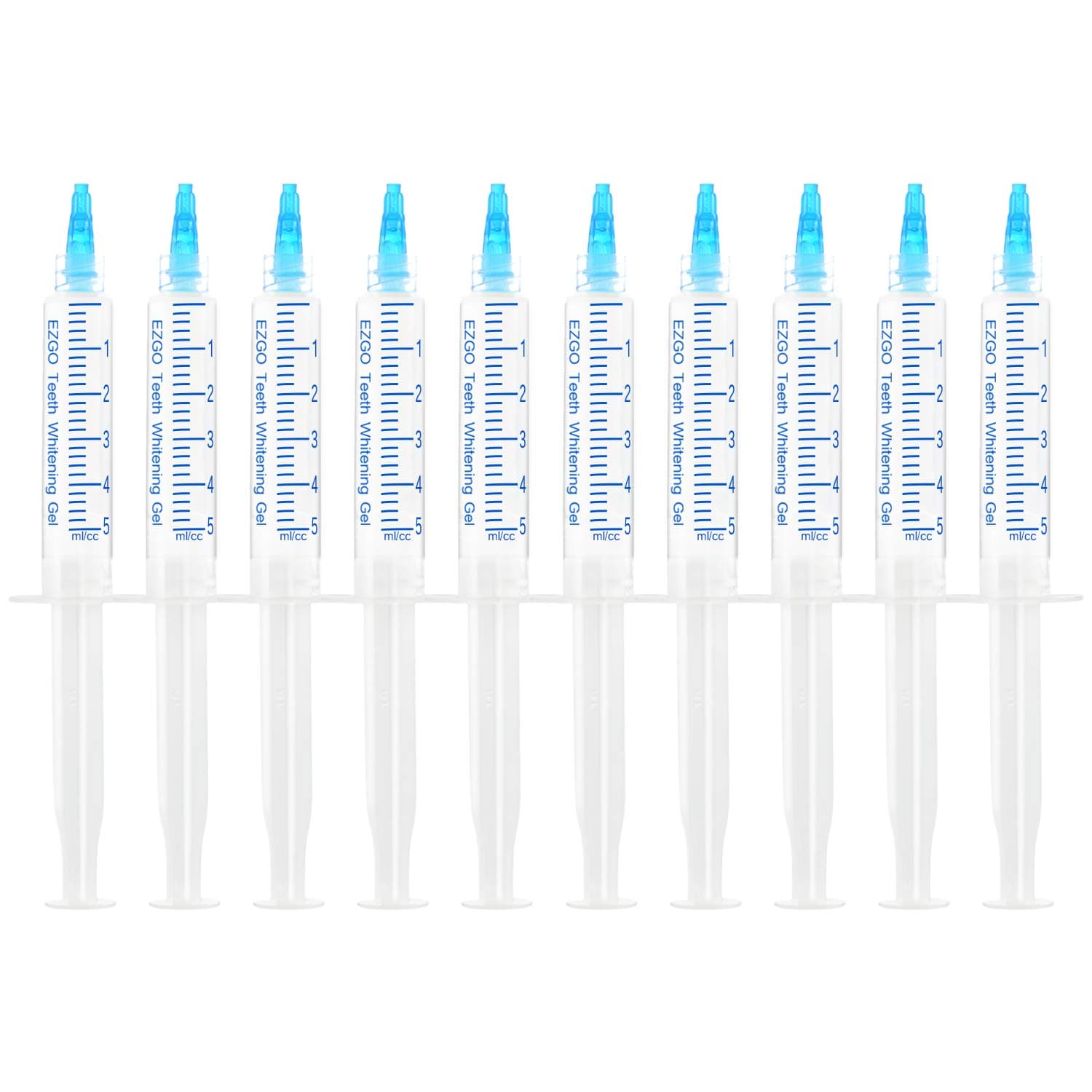10 Pack Teeth Whitening Gel Refills 22% Bleaching Gel, No Sensitive Teeth Whitener, Great for Sensitive Tooth Whitening, Works with Teeth Whitening LED Light and Tray (10X 5ML)