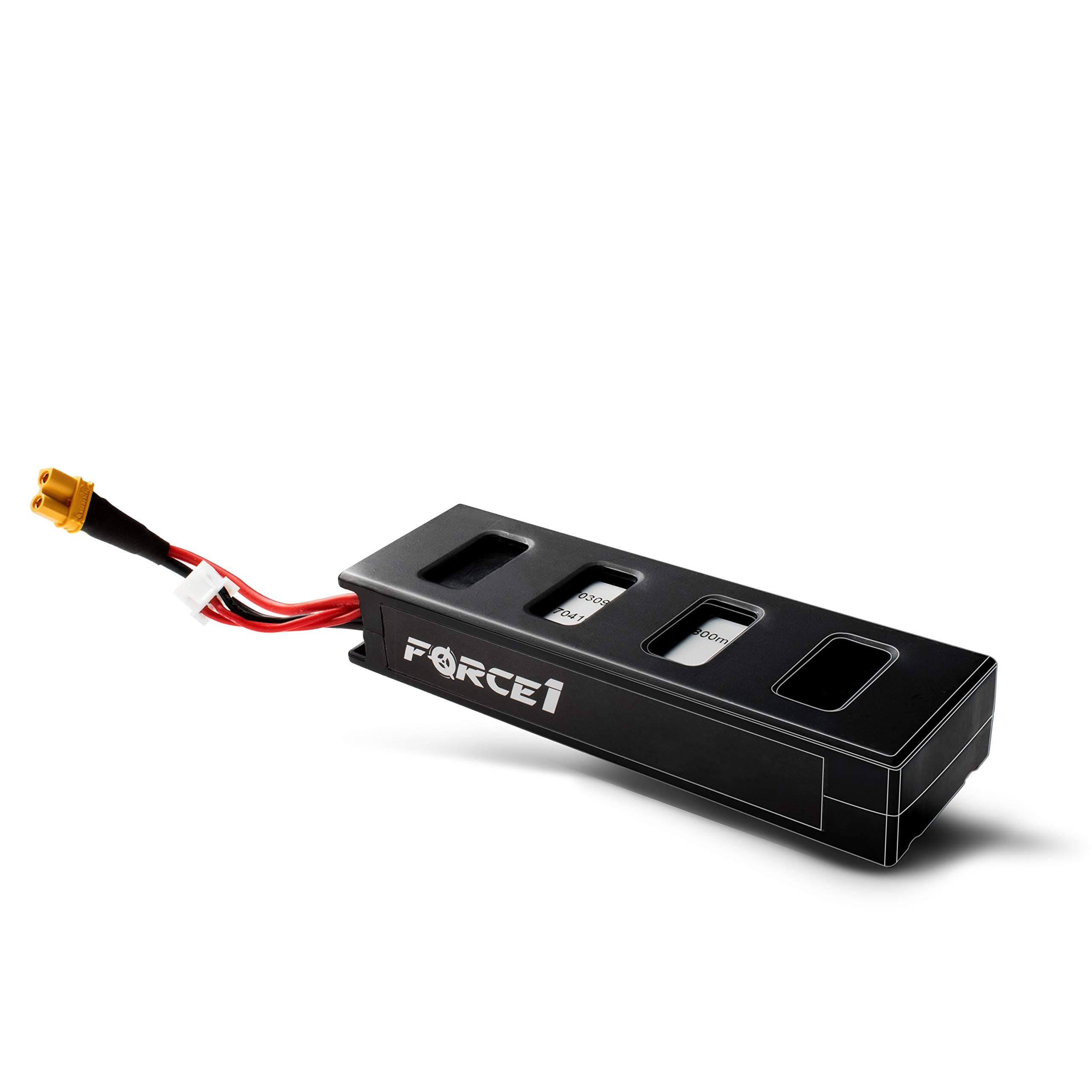 Genuine MJX Rechargeable LiPo Battery - 7.4V 1800mAh LiPo Battery for Force1 MJX Bugs 2W Bugs 2C F200W Shadow and F200C Specter Quadcopter Drone (Black)