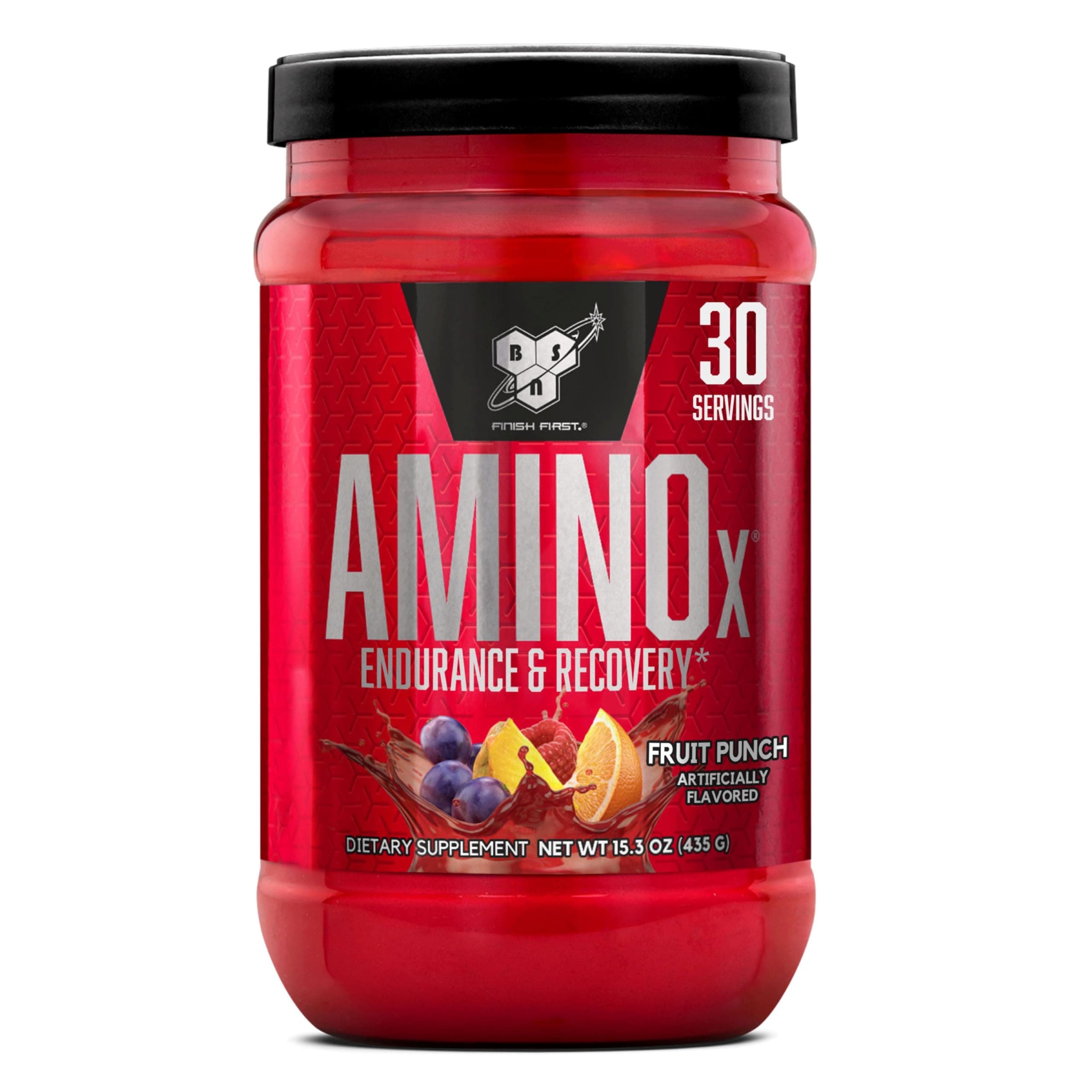 AMINOx® Amino Energy Powder for Endurance and Recovery, Effervesent Instantized Amino Acids, Dietary Supplement - Fruit Punch, 435 Grams, 30 Servings
