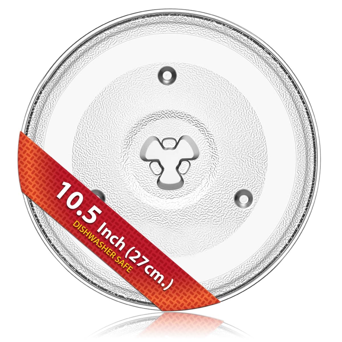 10 1/2" - 27 cm Glass Microwave Plate Compatible with Emerson P23,Hamilton Beach,Sunbeam