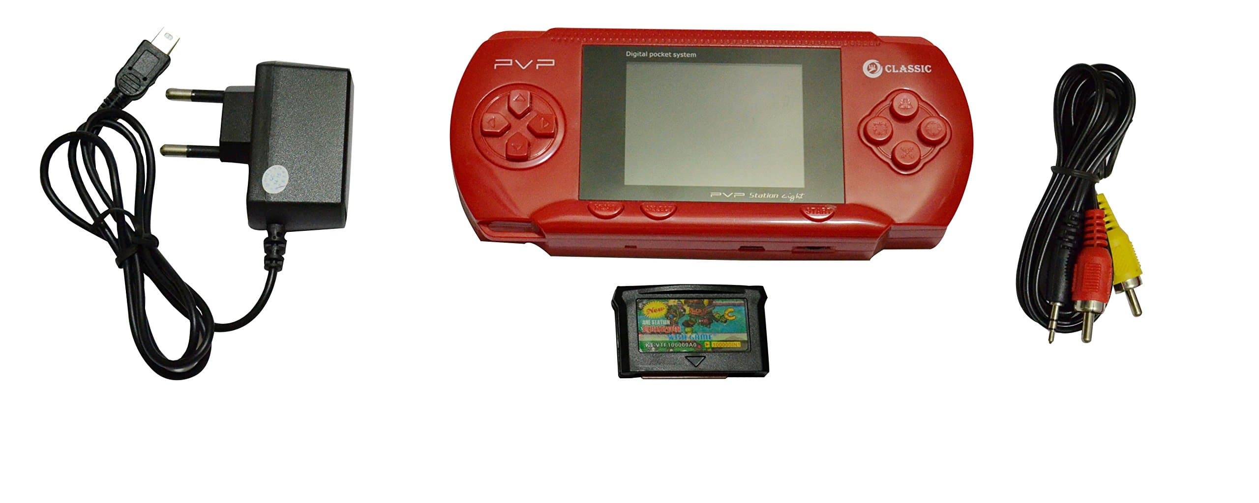 MACCA Grand Classic Digital Pocket System PVP Station Light 3000 Handheld Gaming Console (Red)