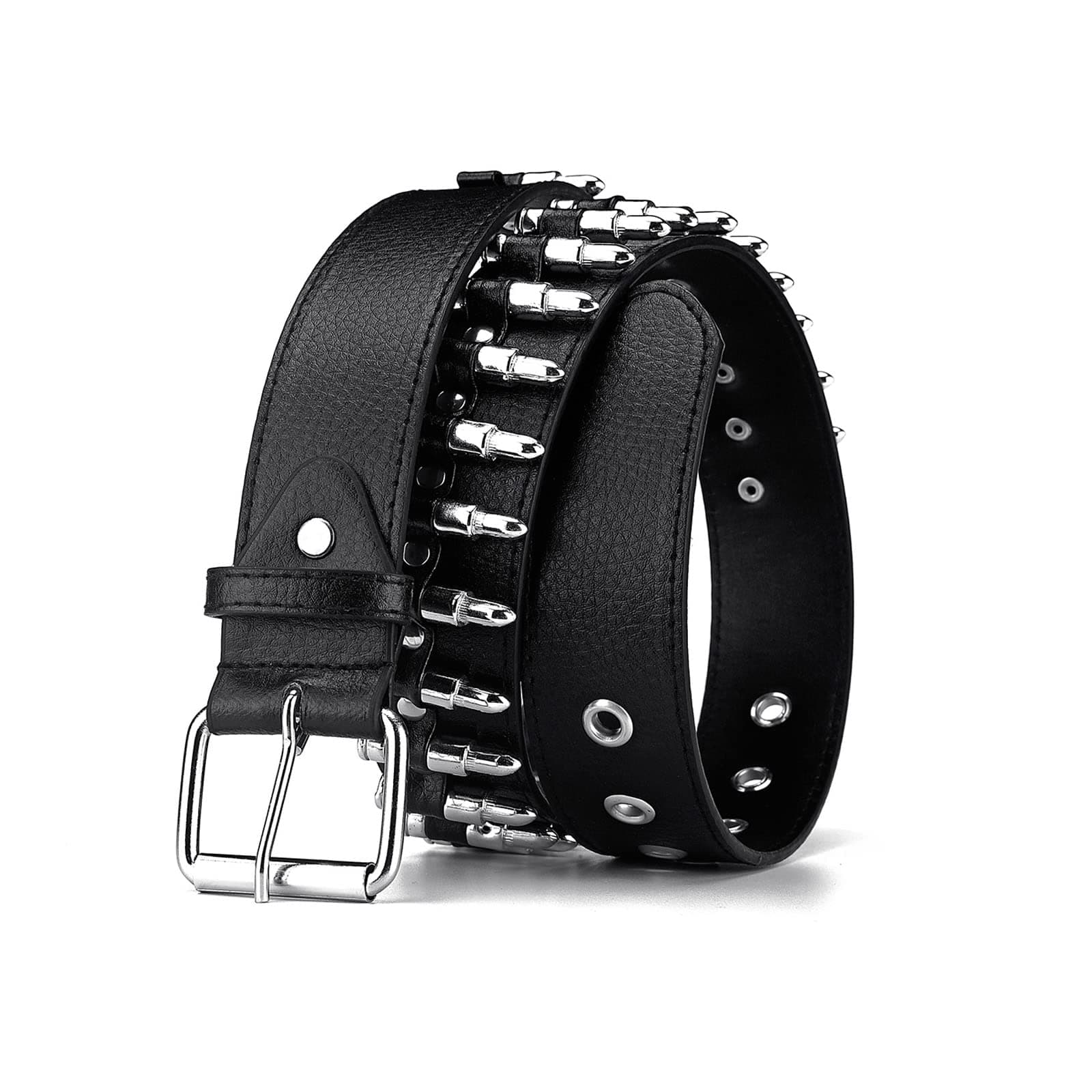 Bullet Rivet Belts Personalized Black Belt Fantastic Pu Leather Belt For Jeans Hip Hop