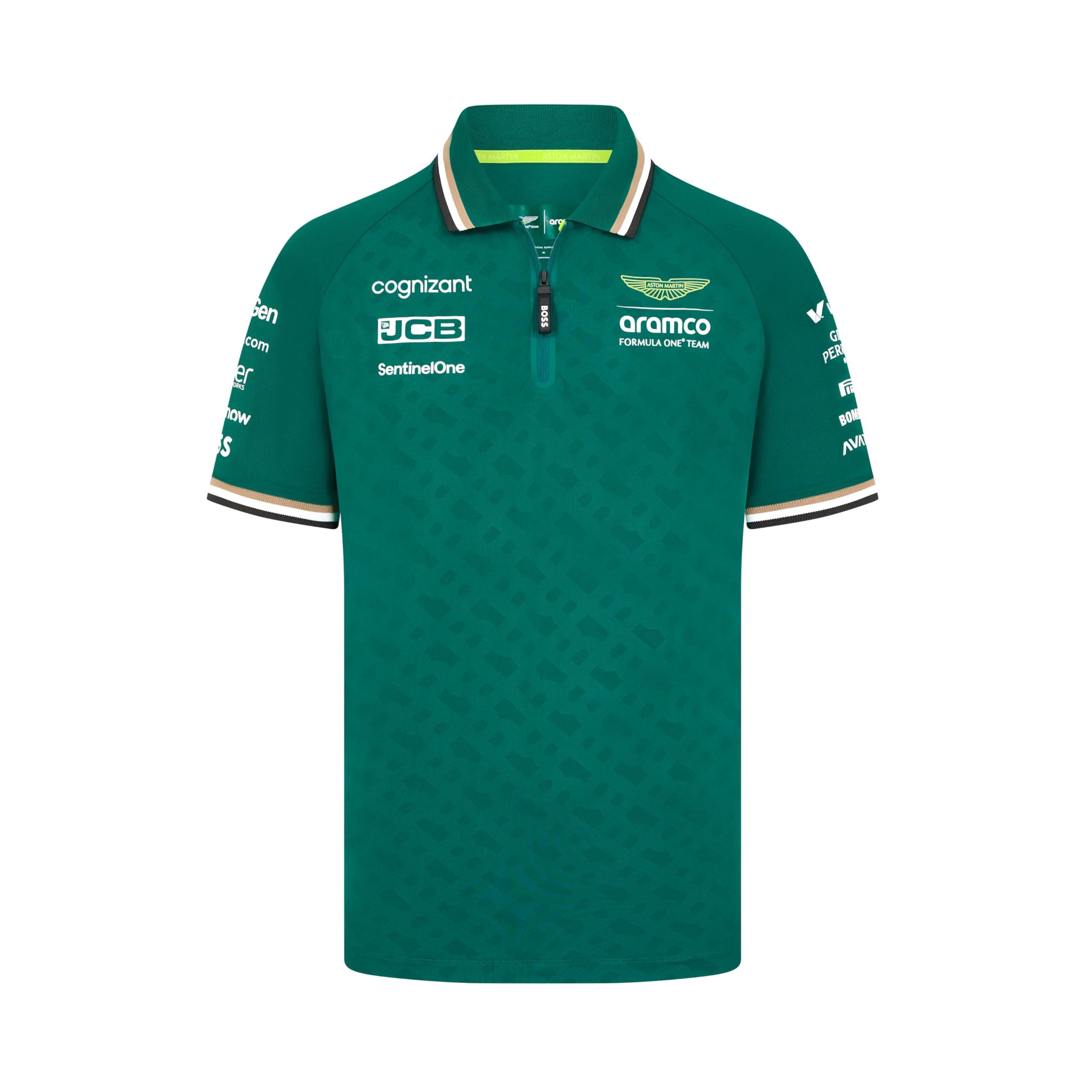 Aston Martin F1 Men Aston Martin F1 2024 Men's Team Polo Shirt Green Polo Shirt