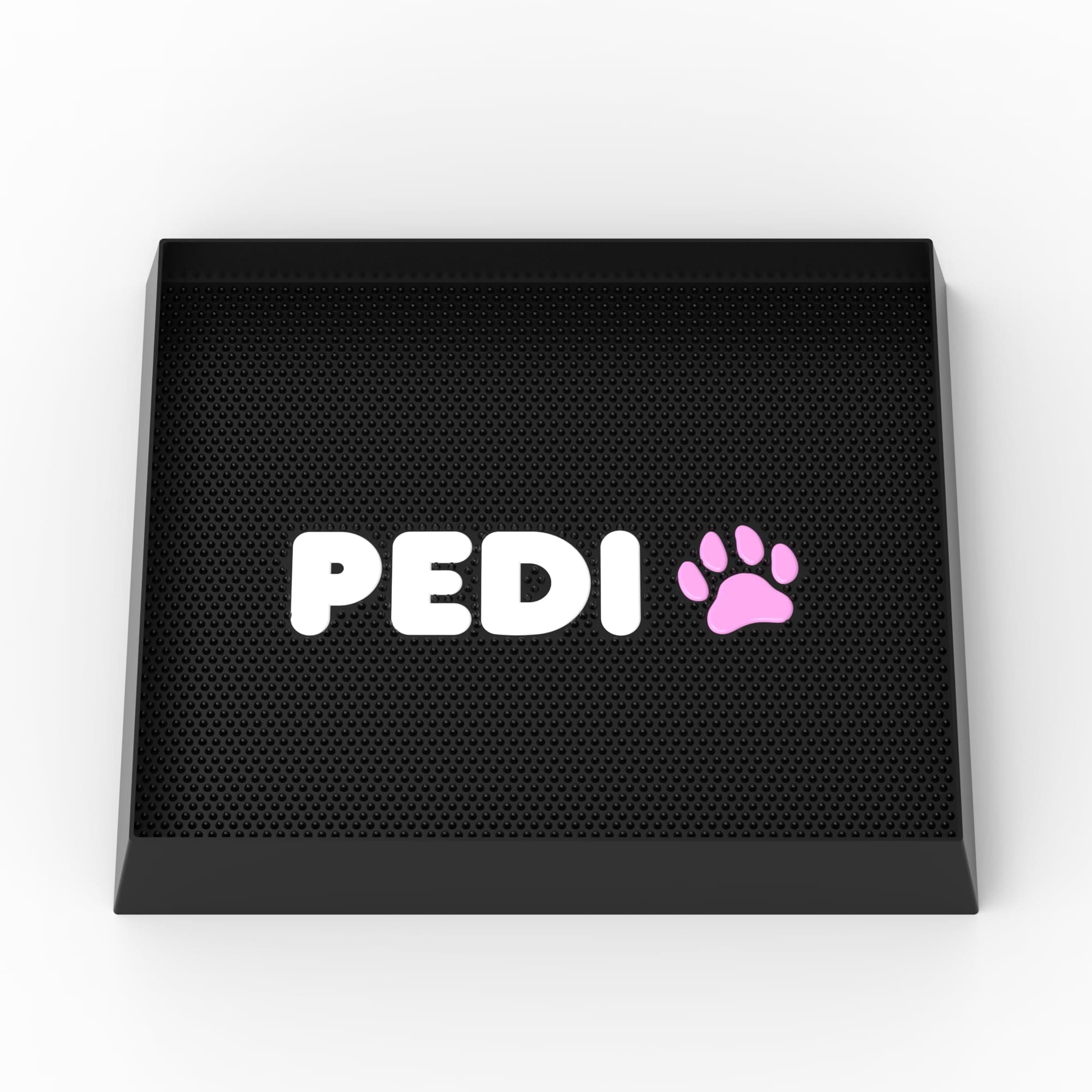 PediPaw Dog Paw Washer/Dog Paw Cleaner, 100% Silicone Dog Mat for Muddy Paws (16"x14"x2.17") (Pink)