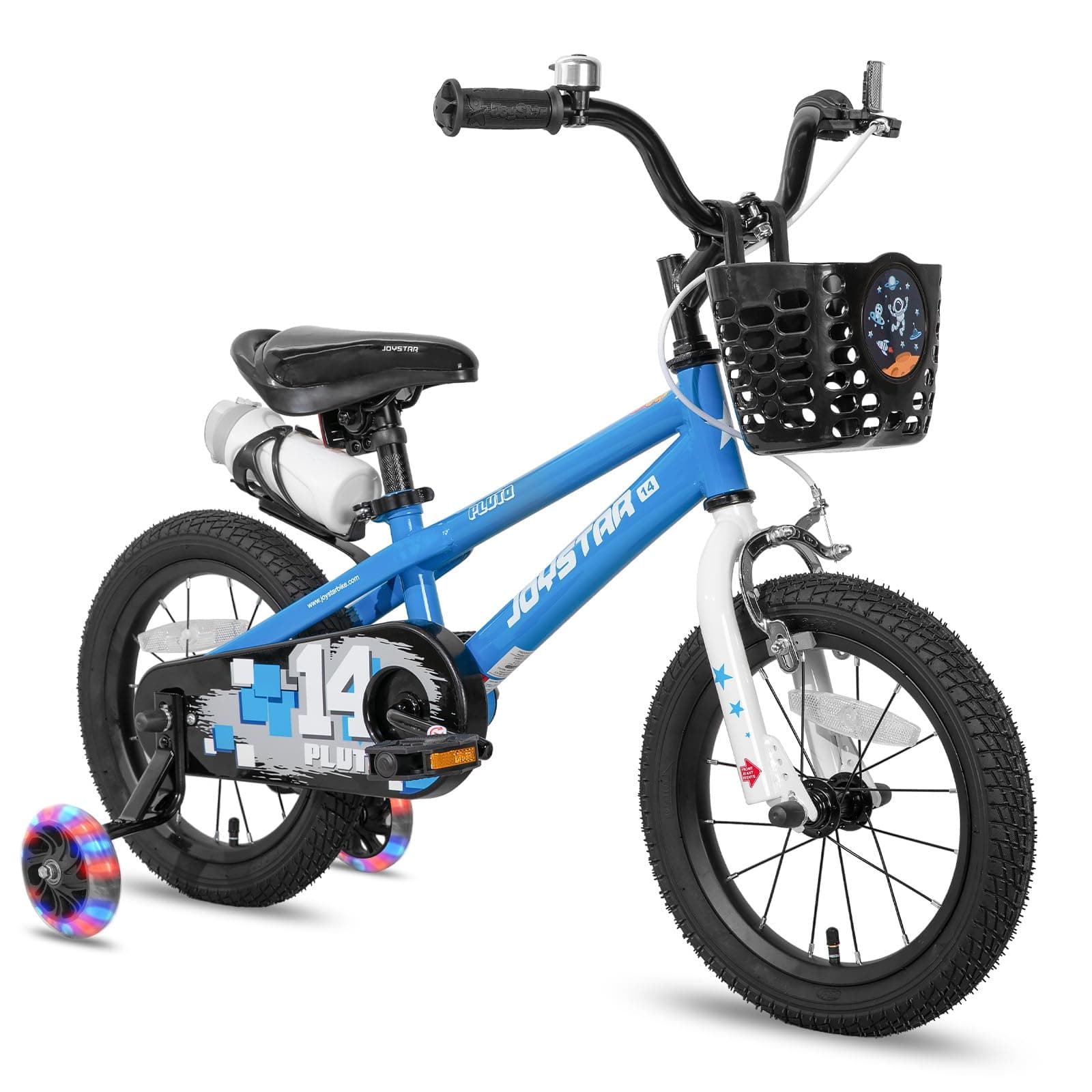 JOYSTAR Pluto 12 14 16 18 20 Inch Kids Bike with Light Up Training Wheels, Kids' Bicycle for Boys Girls Age 3-12 Years, Children Bikes, Multiple Colors