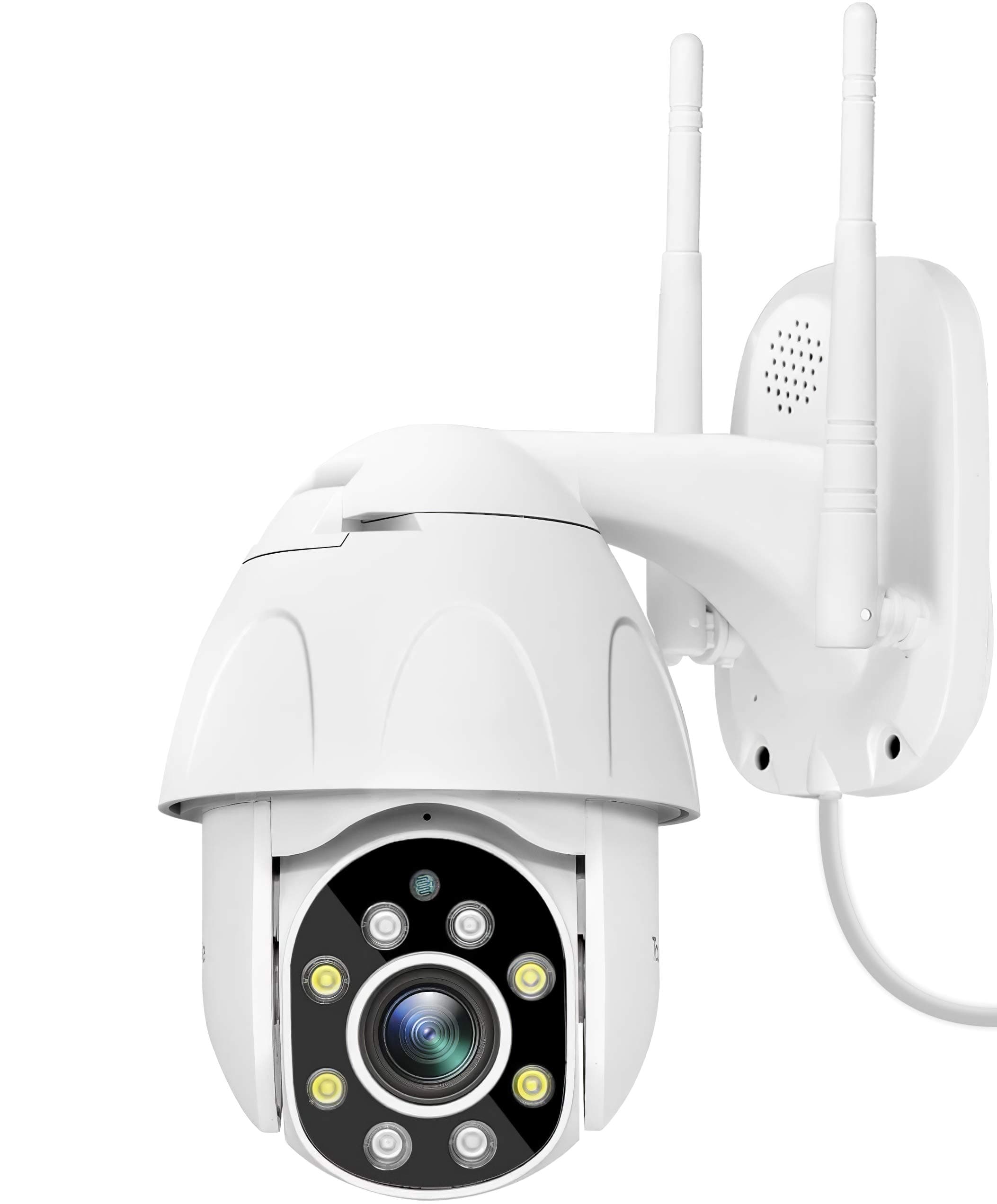 Outdoor Security Camera - TourAlle 1080P HD Pan/Tilt/Zoom Outdoor Surveillance Camera with IP66 Waterproof, Night Vision, Motion Detection, 2-Way Audio,Cloud Storage or SD Card Support,Work with Alexa