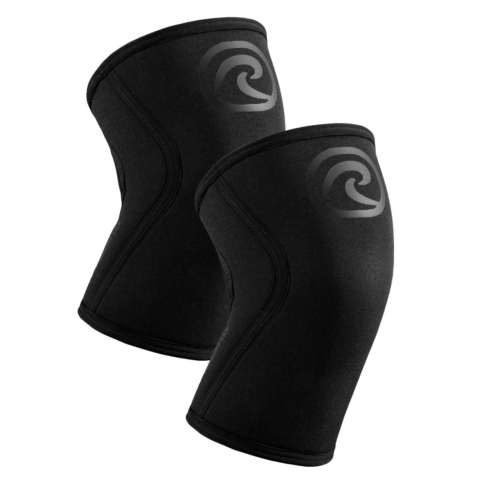RX Knee Support for Strength Training & Fitness - 7mm Neoprene Knee Sleeve, Flexible & Non-Slip, Knee Sleeve for Men & Women, Colour:Carbon/Black - 1 Pair, Size:Medium