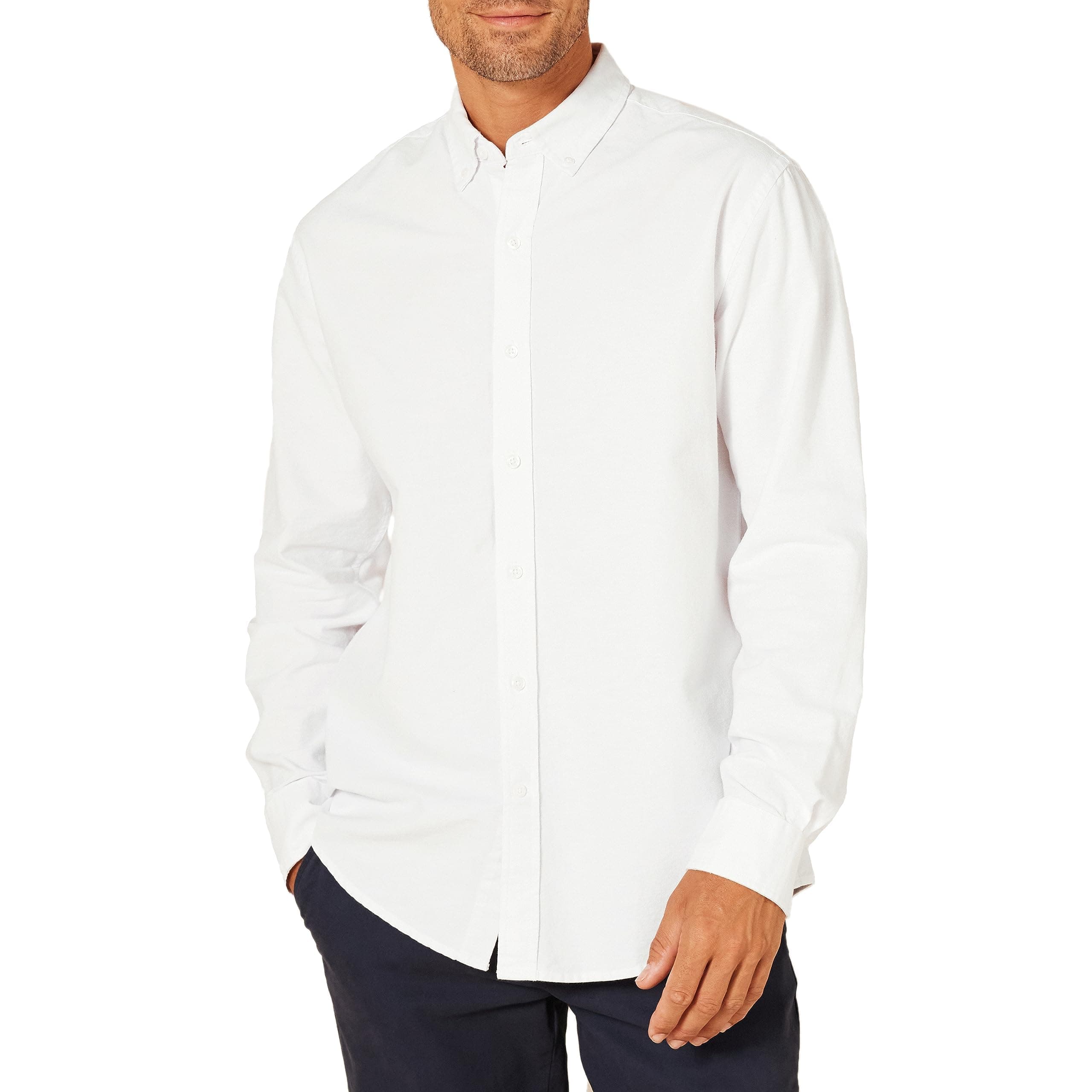 Men's Regular-Fit Long-Sleeved Oxford Shirt