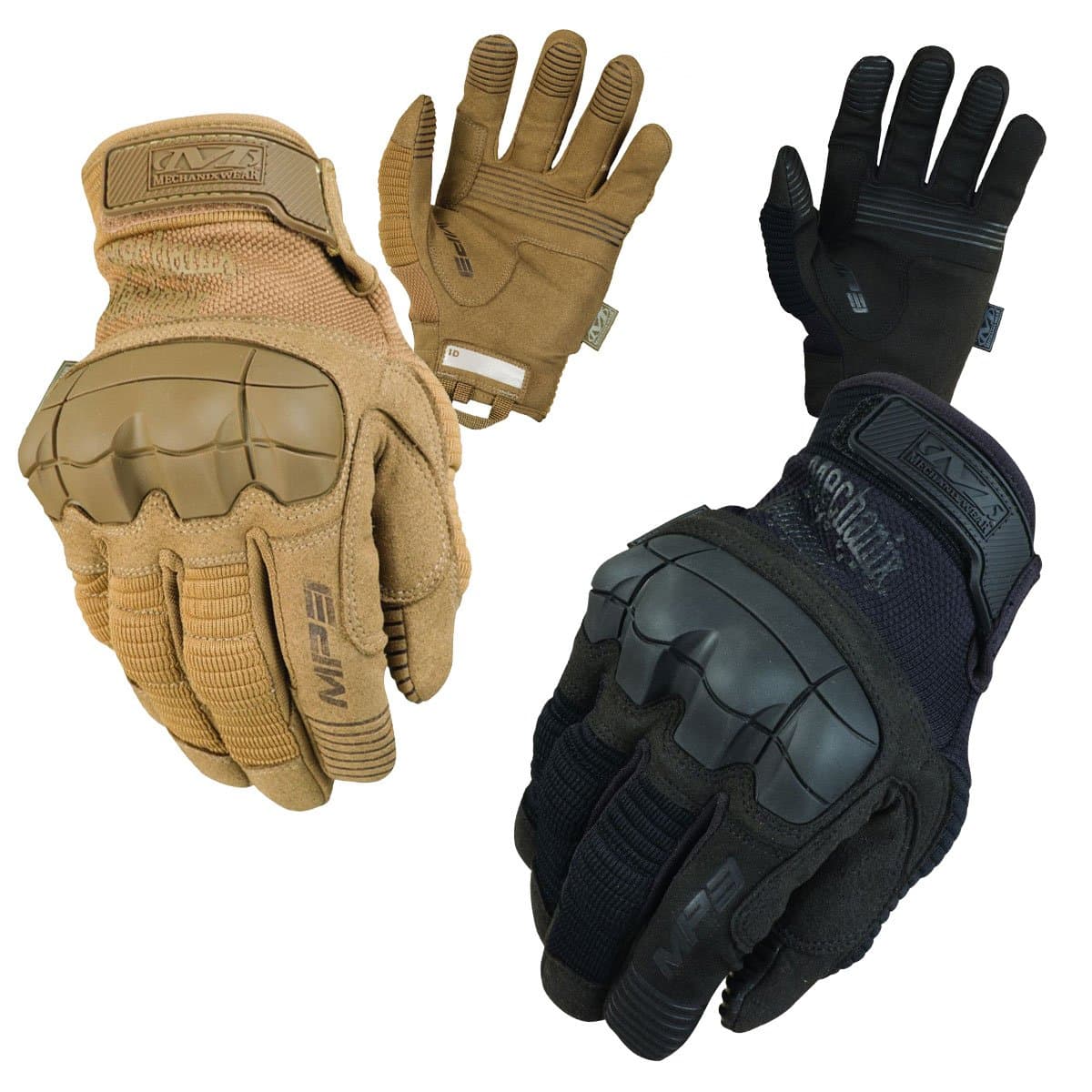 Mechanix M-Pact 3 Black Gloves, black, S