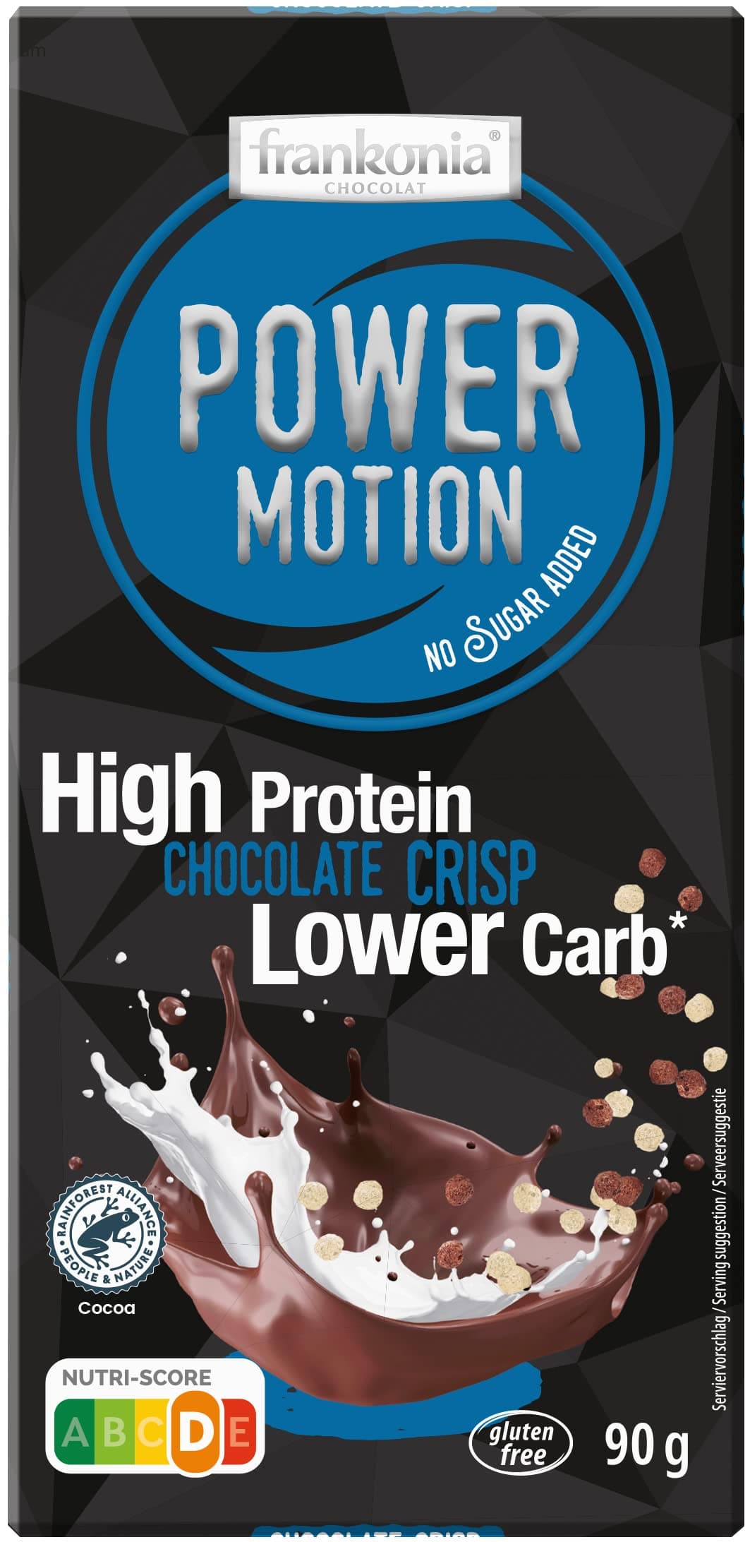 frankonia No Sugar Added High Protein Chocolate Crisp, 90 g