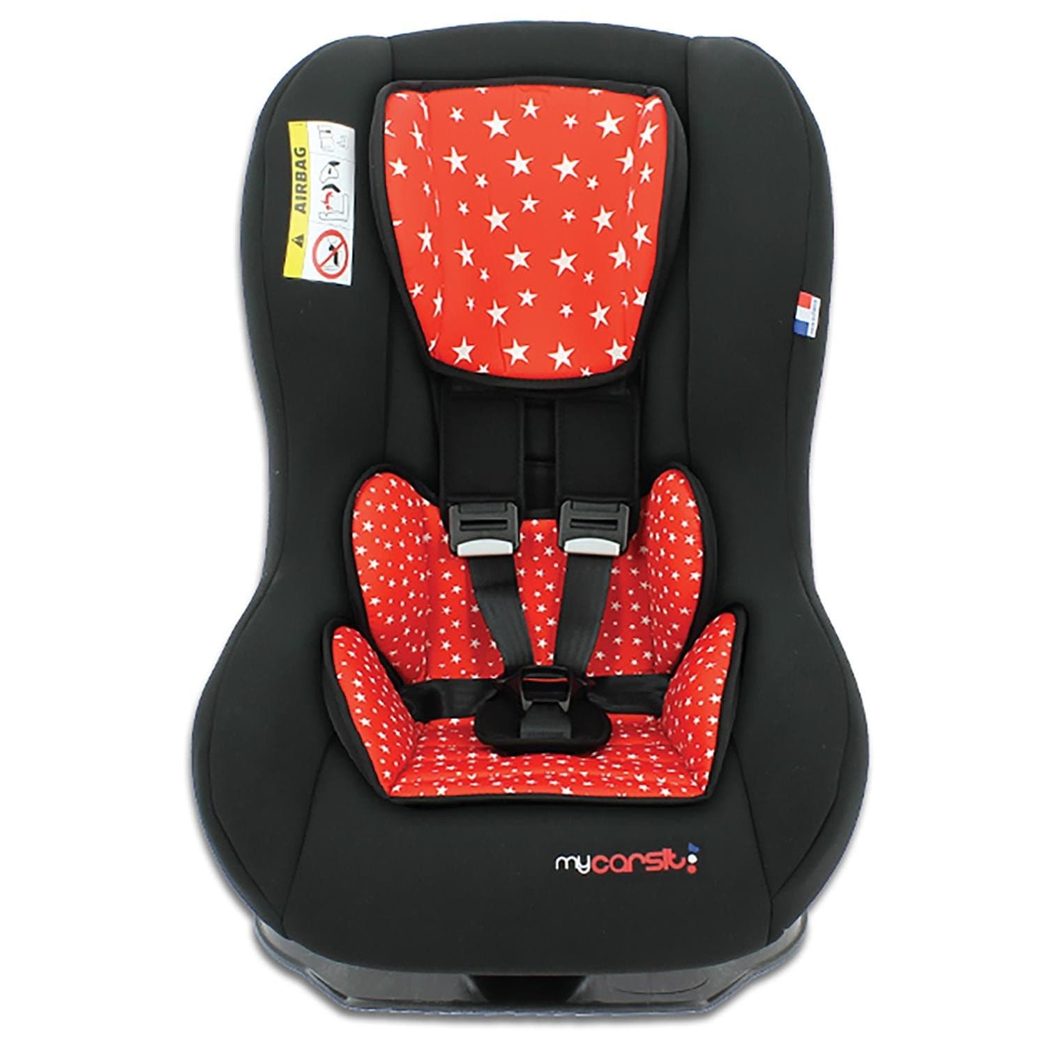 Car seat Group 0+/1 (0-18kg) - Made in France - 3 Stars Test ADAC - Side Protections - Reclining Seat-Approved ECE R44/04.