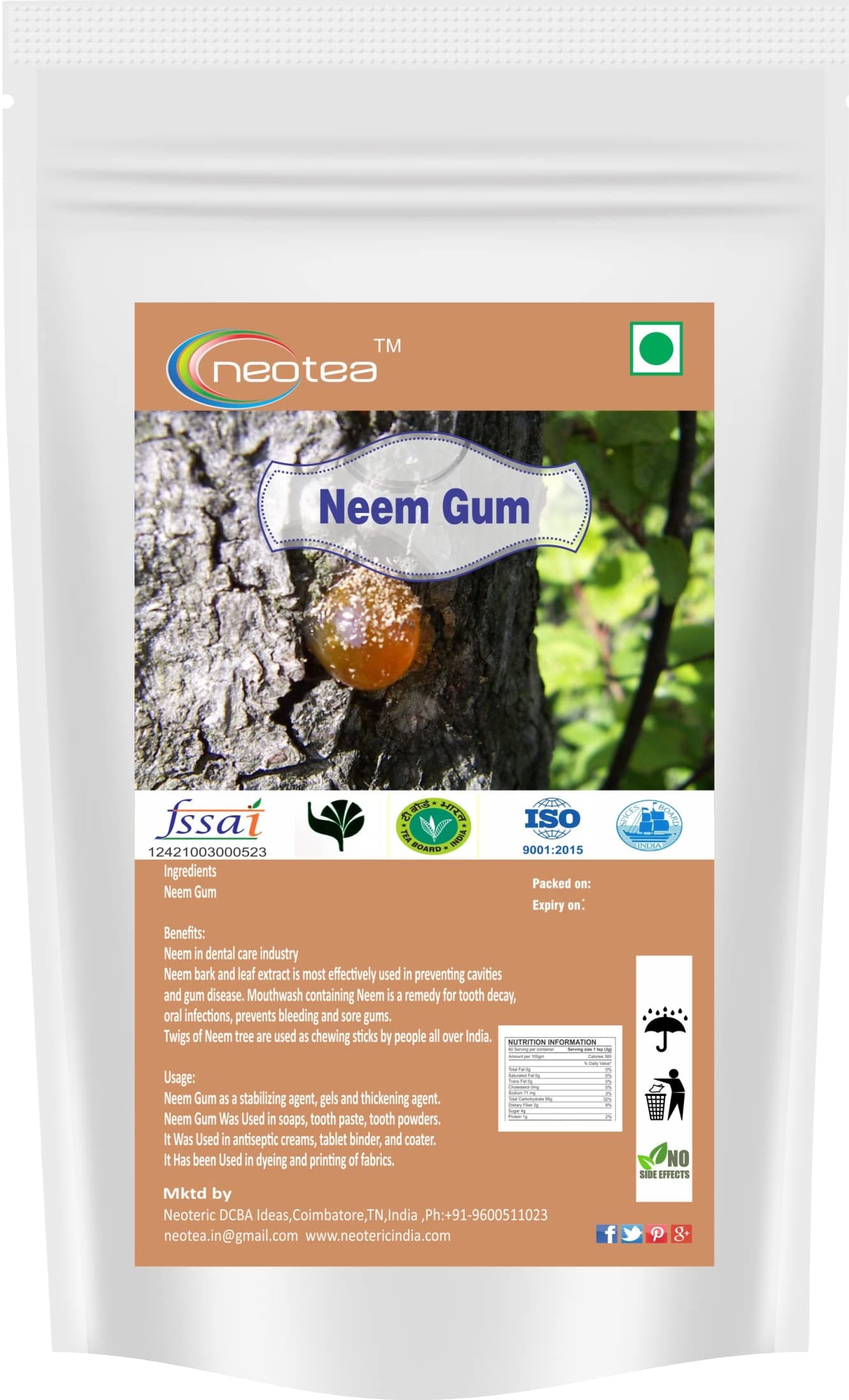 Neotea Natural Neem Gum, 200G