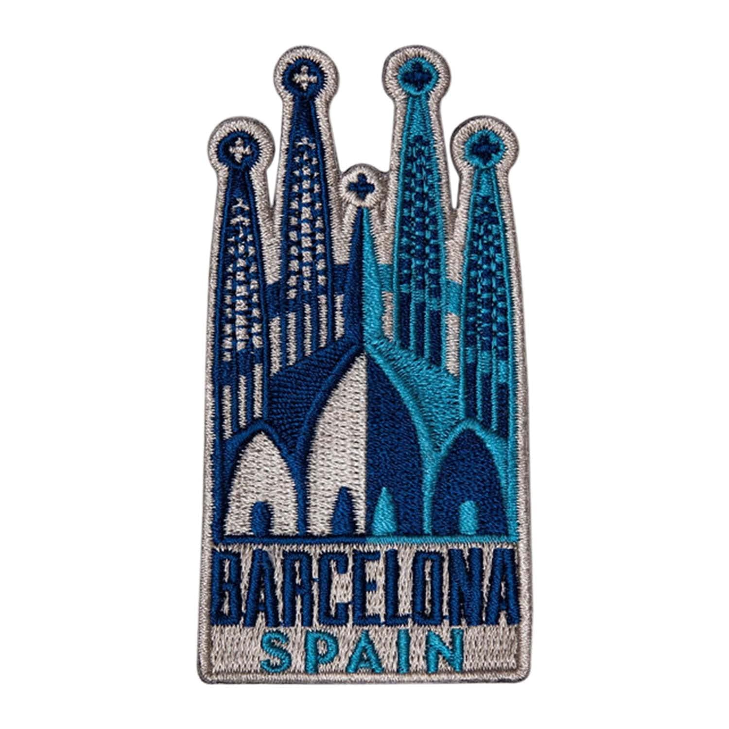 Vagabond Heart Barcelona Spain Travel Patch - Sagrada Familia by Antoni Gaudi / Great souvenir for backpacks and luggage / Backpacking and travelling badge.