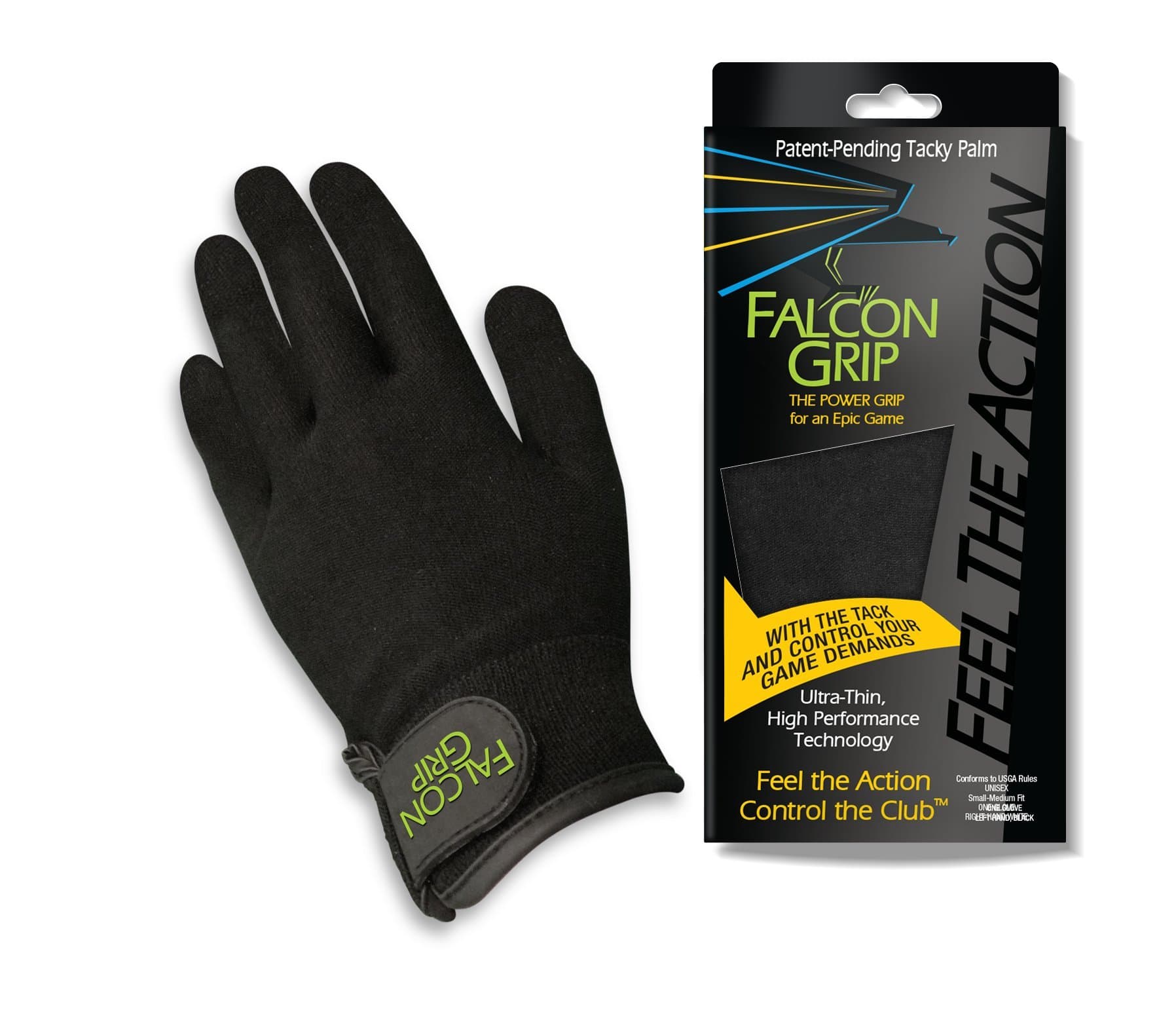 Falcon Grip Golf Glove - RAIN GLOVE -Left Hand Golf Glove-Worn by Right Handed Golfers