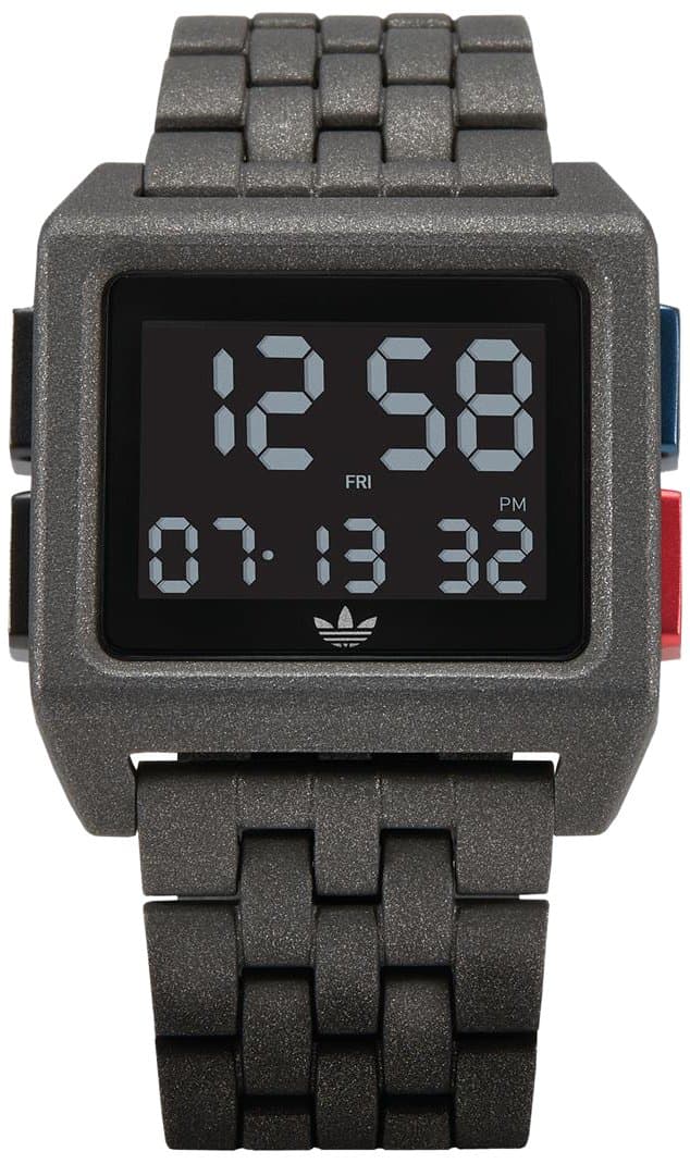 adidas Men's Digital Watch with Stainless Steel Strap Z07-2961-00