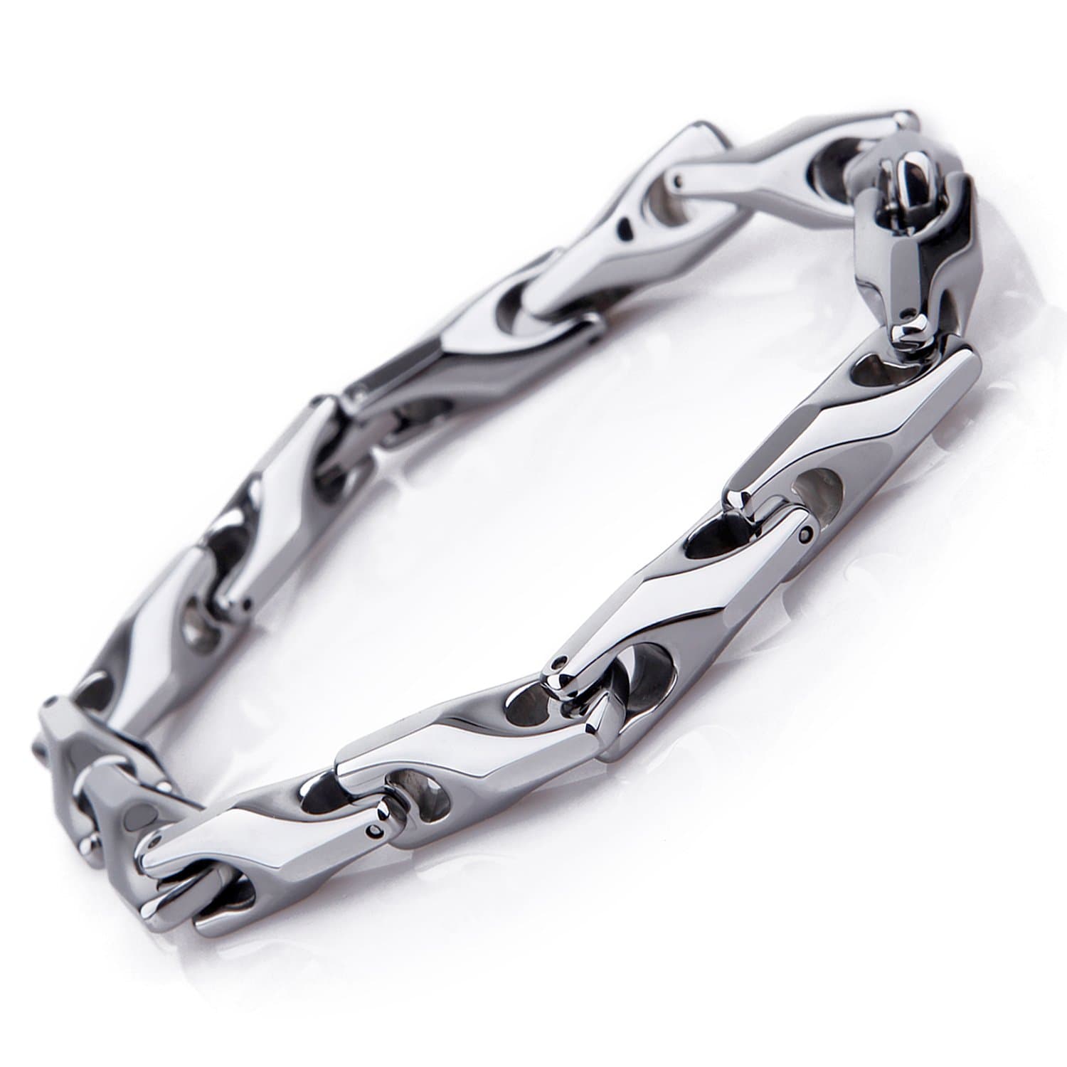 Unique Men's Solid Heavy Wheat Tungsten Carbide Bracelet that stands out