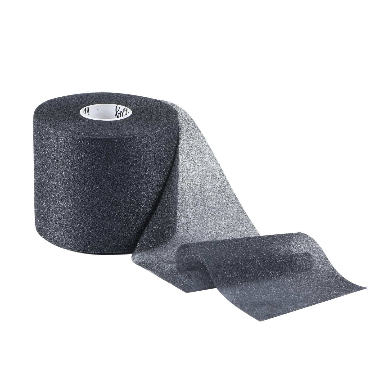 Prewrap Athletic Tape 30 Yards Foam Underwrap Sports Tape Thicker Pre-Wrap Athletic Tape for Hair Soccer Wrists Elbows Knees Ankles, Black