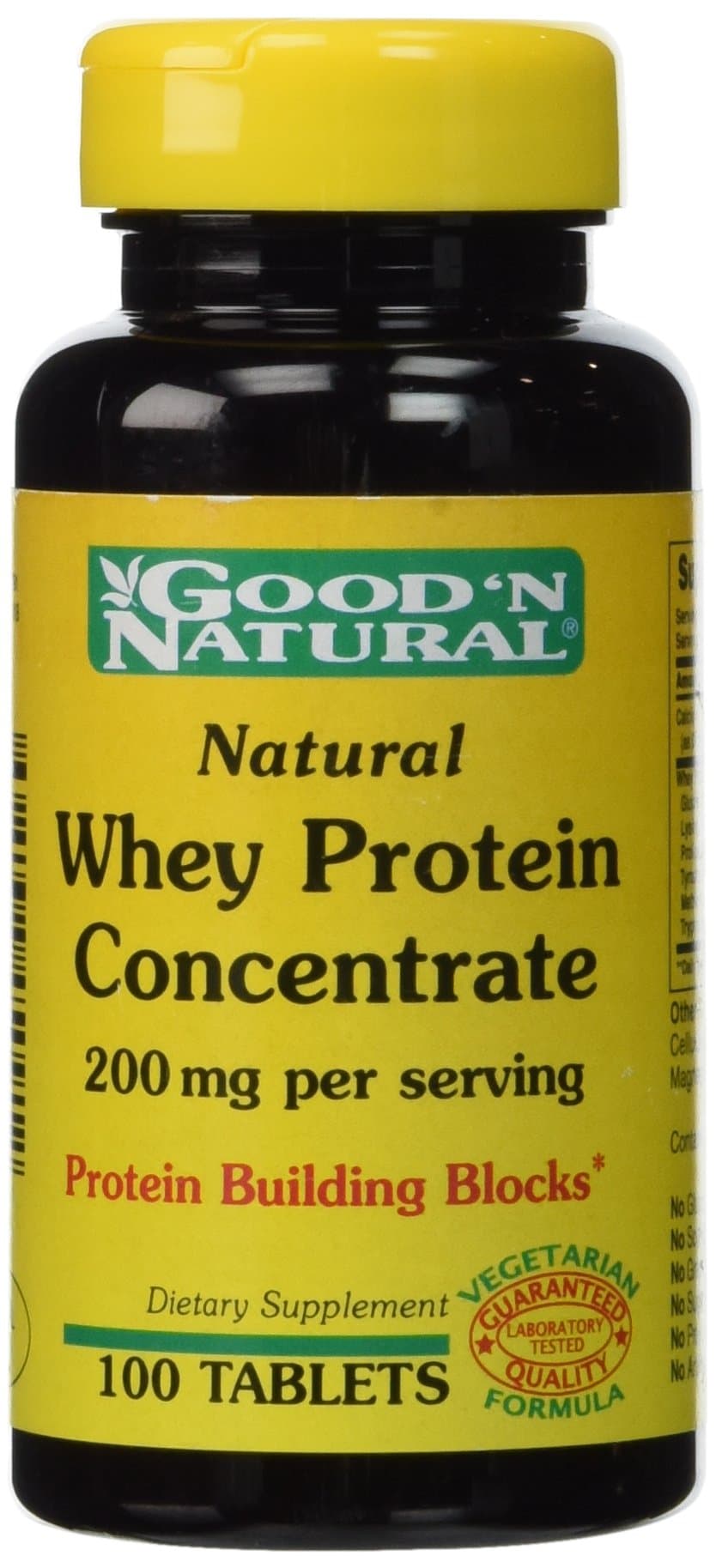 Good 'N Natural - Natural Whey Protein Concentrate 200 mg. - 100 Tablets