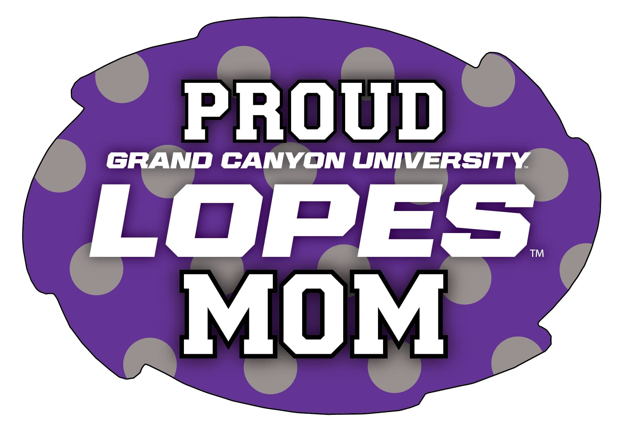 Grand Canyon University Lopes Proud Mom Magnet Single Officially Licensed Collegiate Product