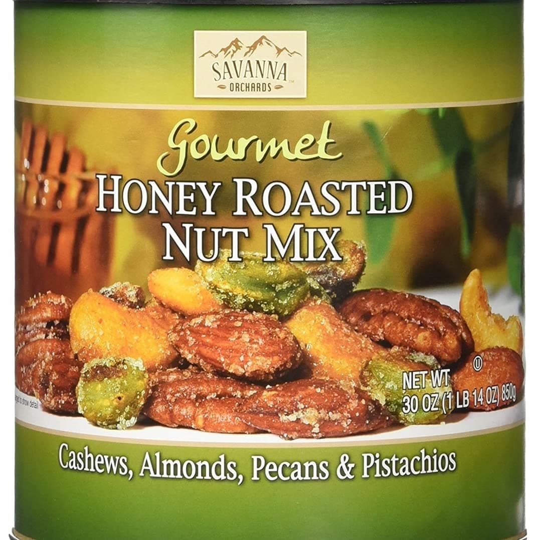 Gourmet Honey Roasted Nut Mix - Cashews, Almonds, Pecans and Pistachios (30 oz)