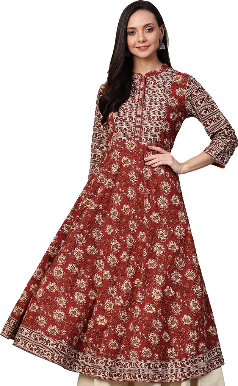 Yash GalleryWomen Tunic Shirt 1189ykmaroon