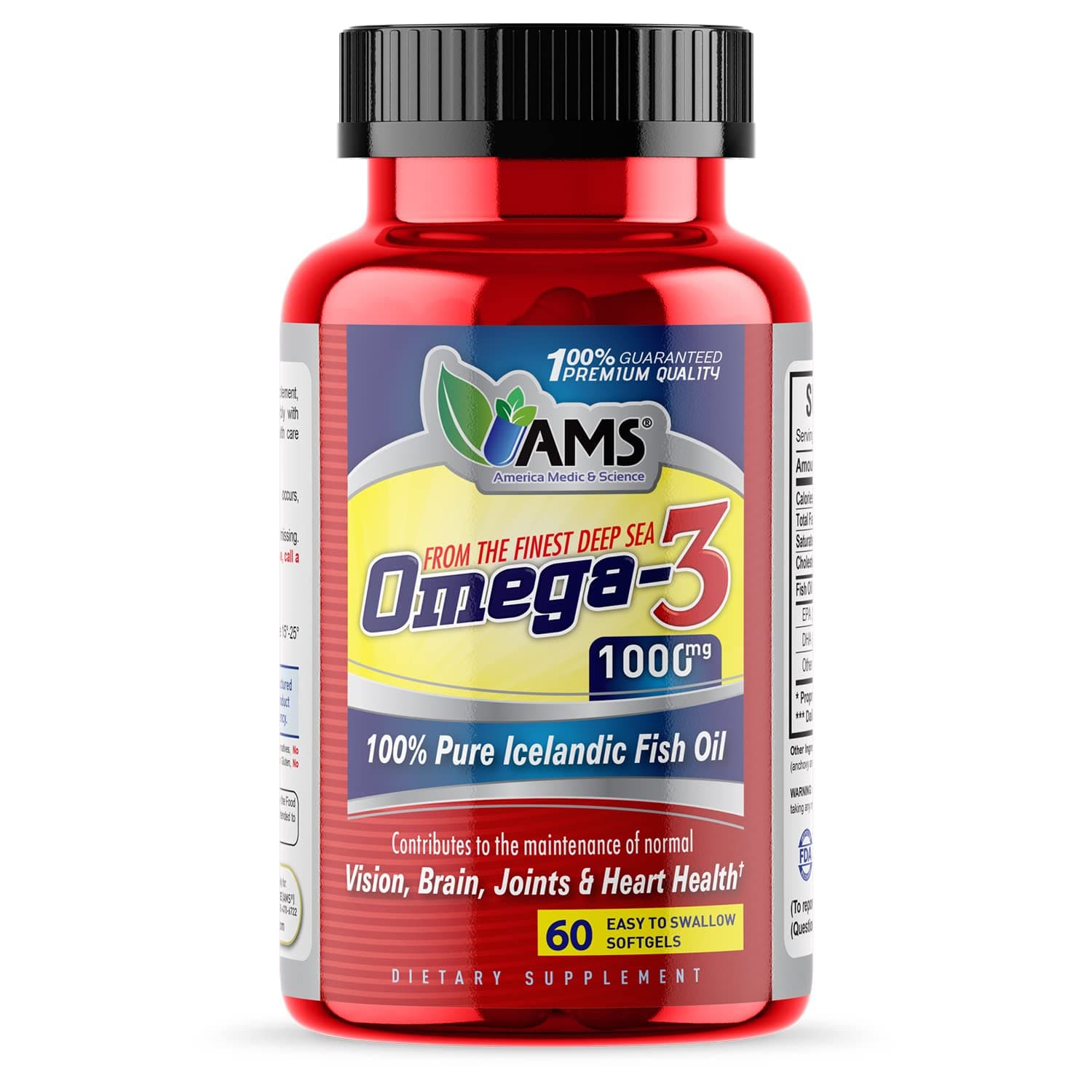 Ams Omega 3 1000mg 60softgels