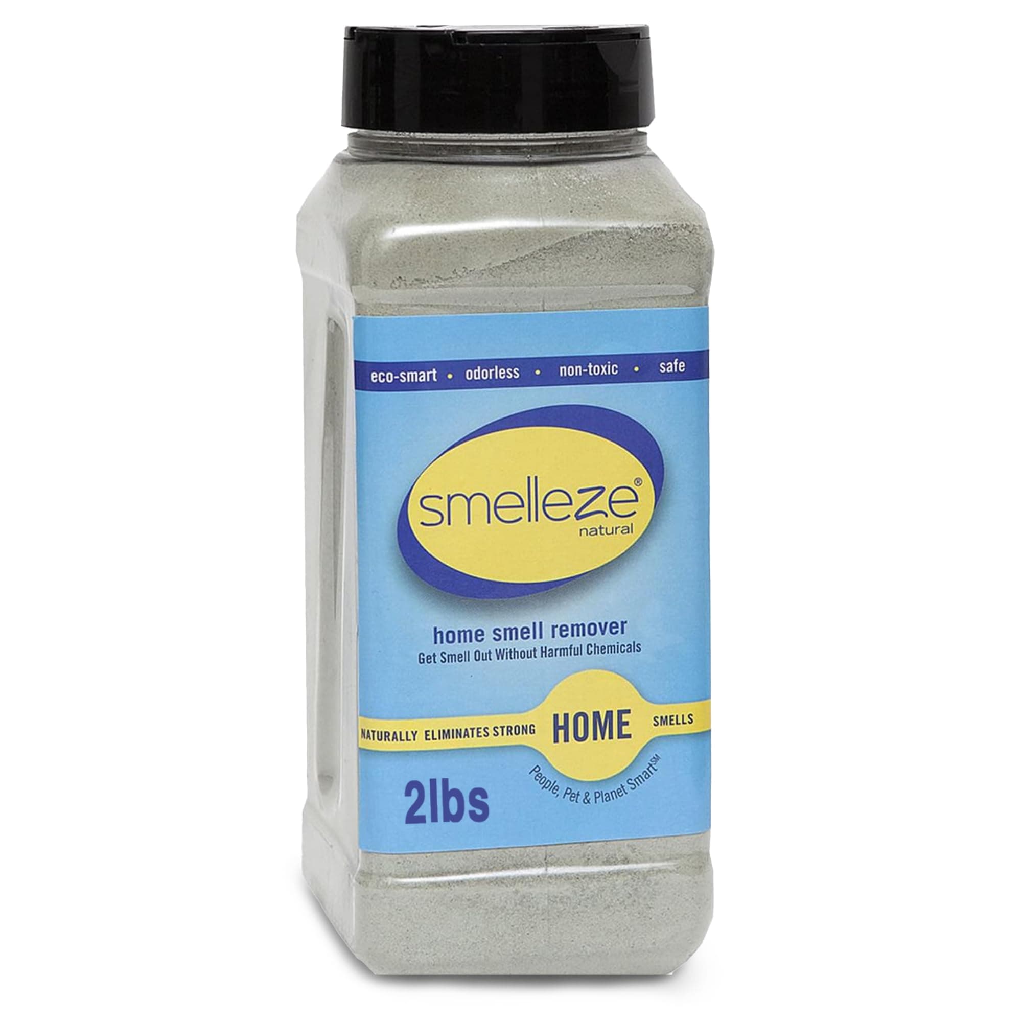 SMELLEZE Natural House Smell Deodorizer Powder - Natural Odor Eliminator for Home, Deodorizes Furniture, Drawers, Cabinets, Sofas, Mattresses, Carpets, Floors & more, 2 lb. Powder
