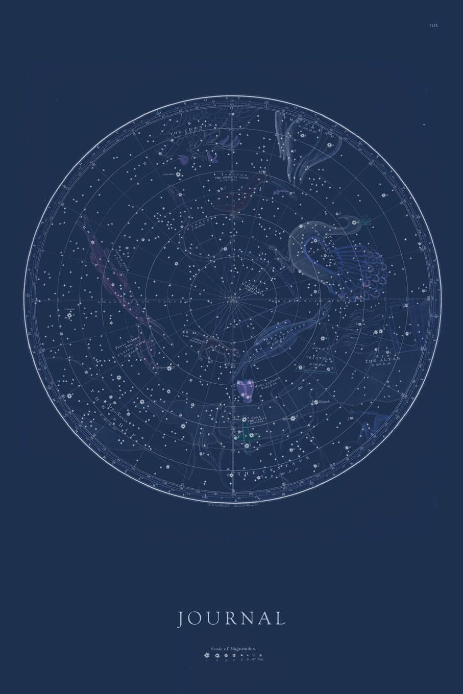 Journal: Vintage Astrology - Constellations Star Map - Zodiac Sign | 120 Blank Lined 6x9 College Ruled Pages (Vintage Astrology and Zodiac - Designer Notebooks and Journals) Paperback – May 25, 2018