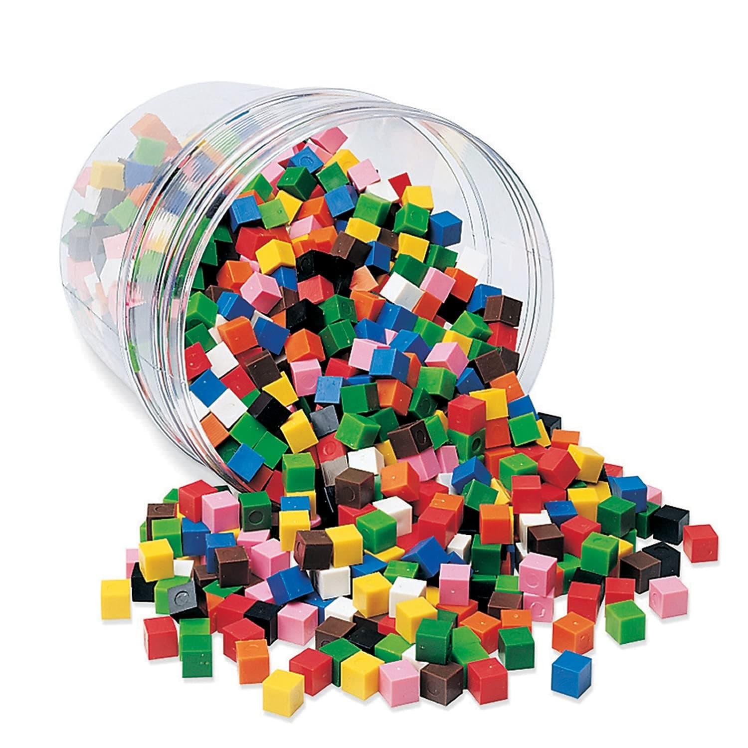 Plastic Centimeter Cubes, Math Cubes, Counting, Homeschool, Set of 1000, Ages 6+