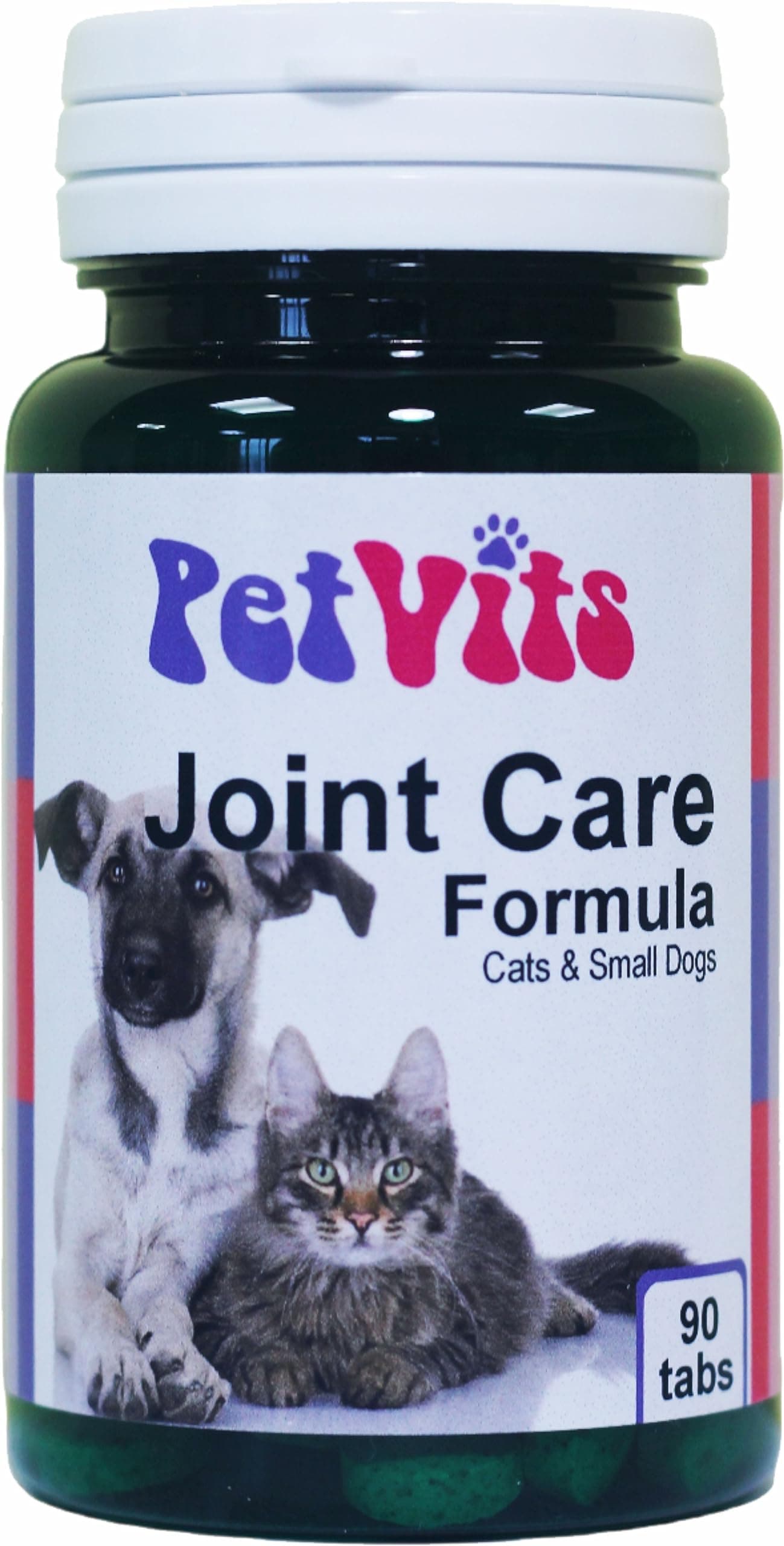 PetVitsJoint Care for Cats & Small Dogs : Joint and Bone Health Pet Supplement : 90 Tablets, in a 99% recycled pot